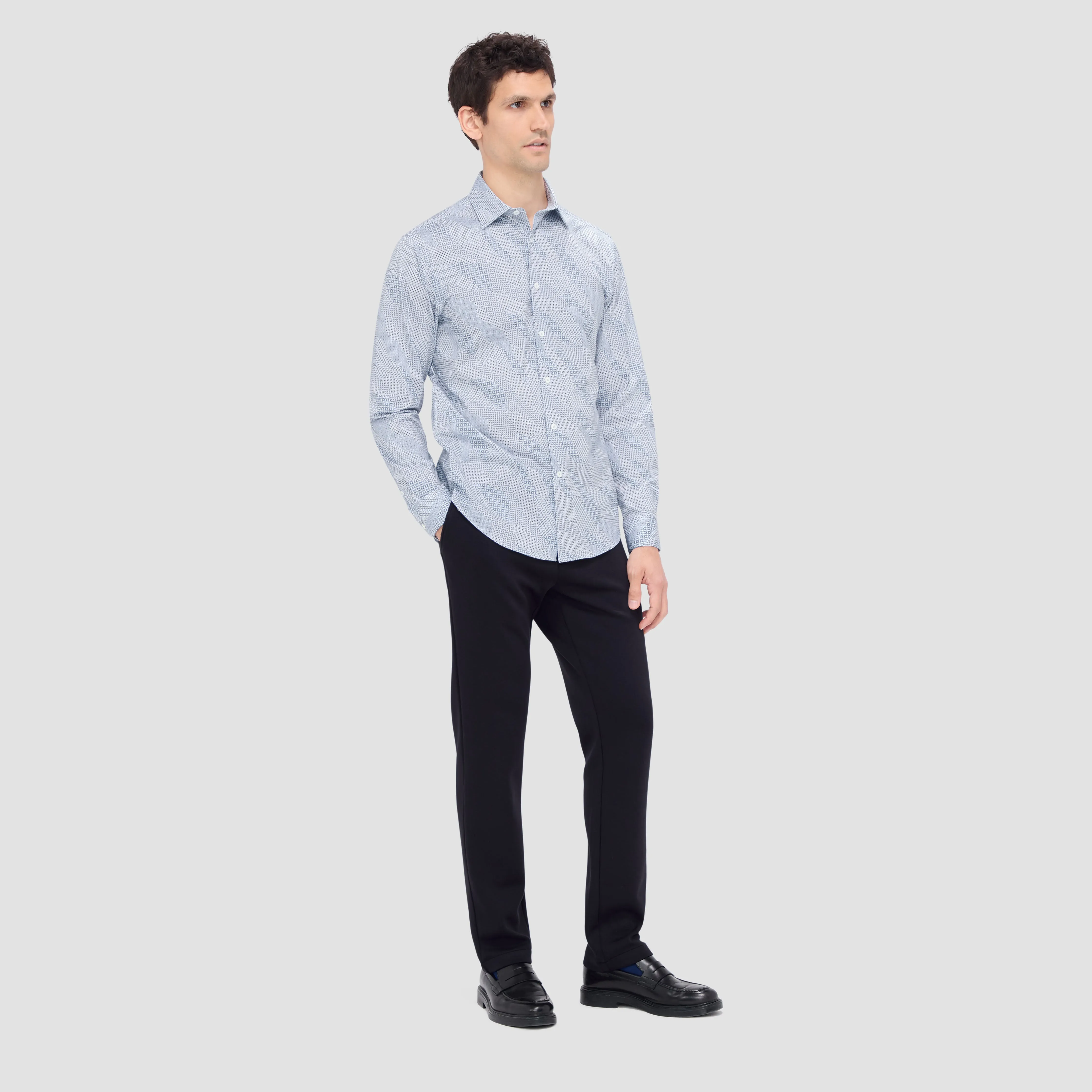 Jimmy Double Sided Patchwork/Spotted OoohCotton Shirt sold by Bugatchi product image thumbnail 5