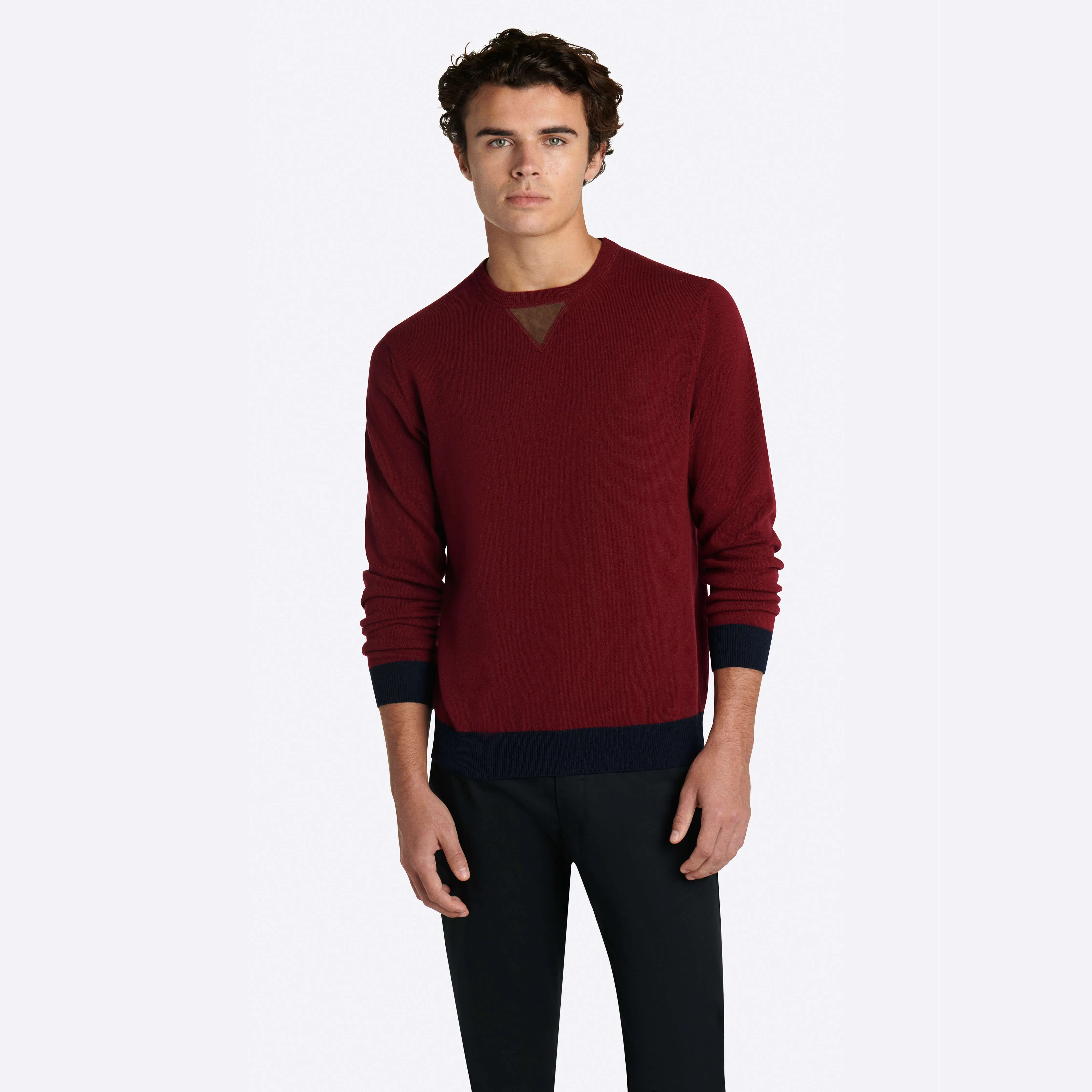 Solid Crew Neck Sweater sold by Bugatchi product image thumbnail 3