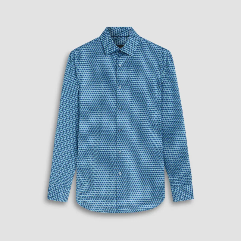 James Geometric OoohCotton Shirt sold by Bugatchi