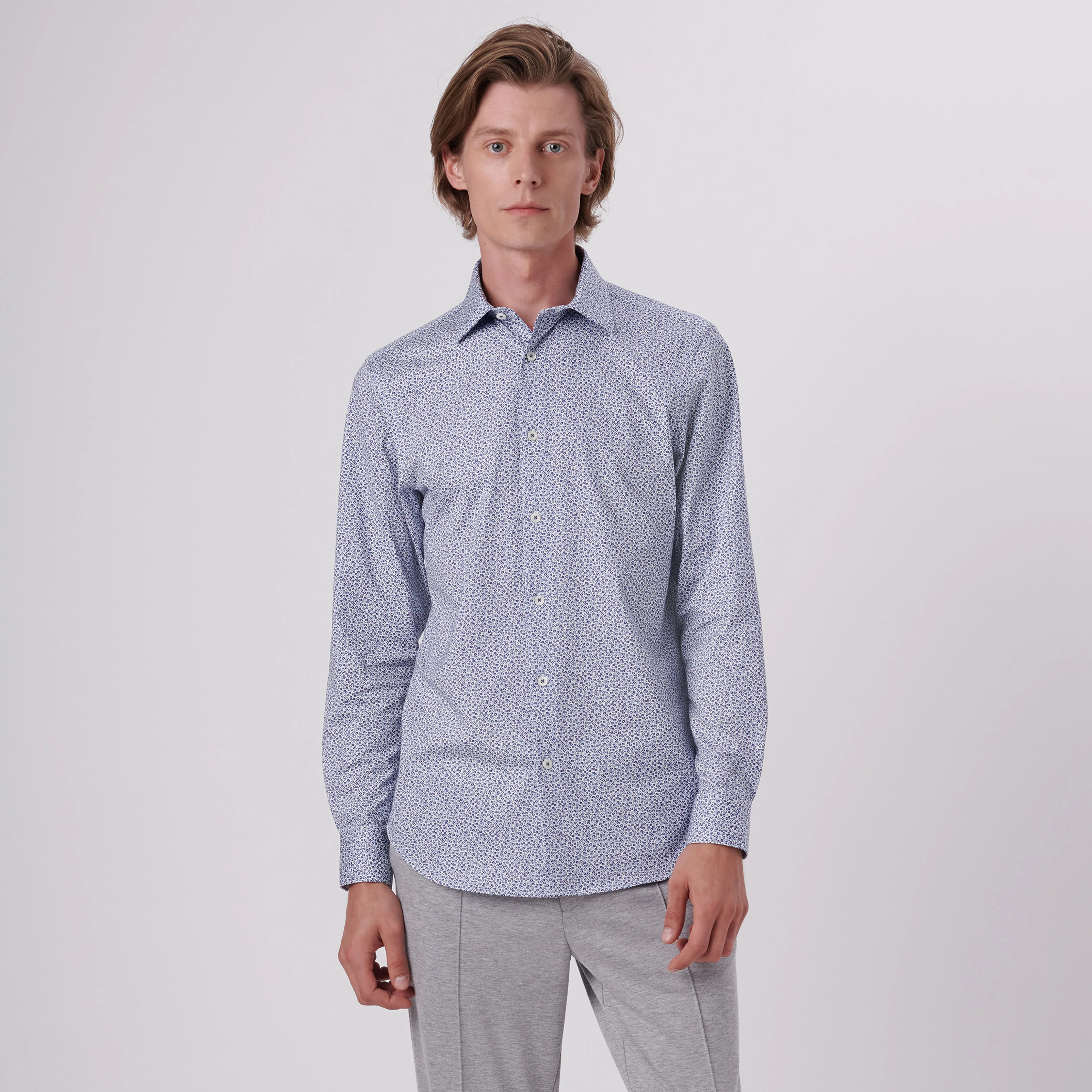 James Floral Print OoohCotton Shirt sold by Bugatchi product image thumbnail 2