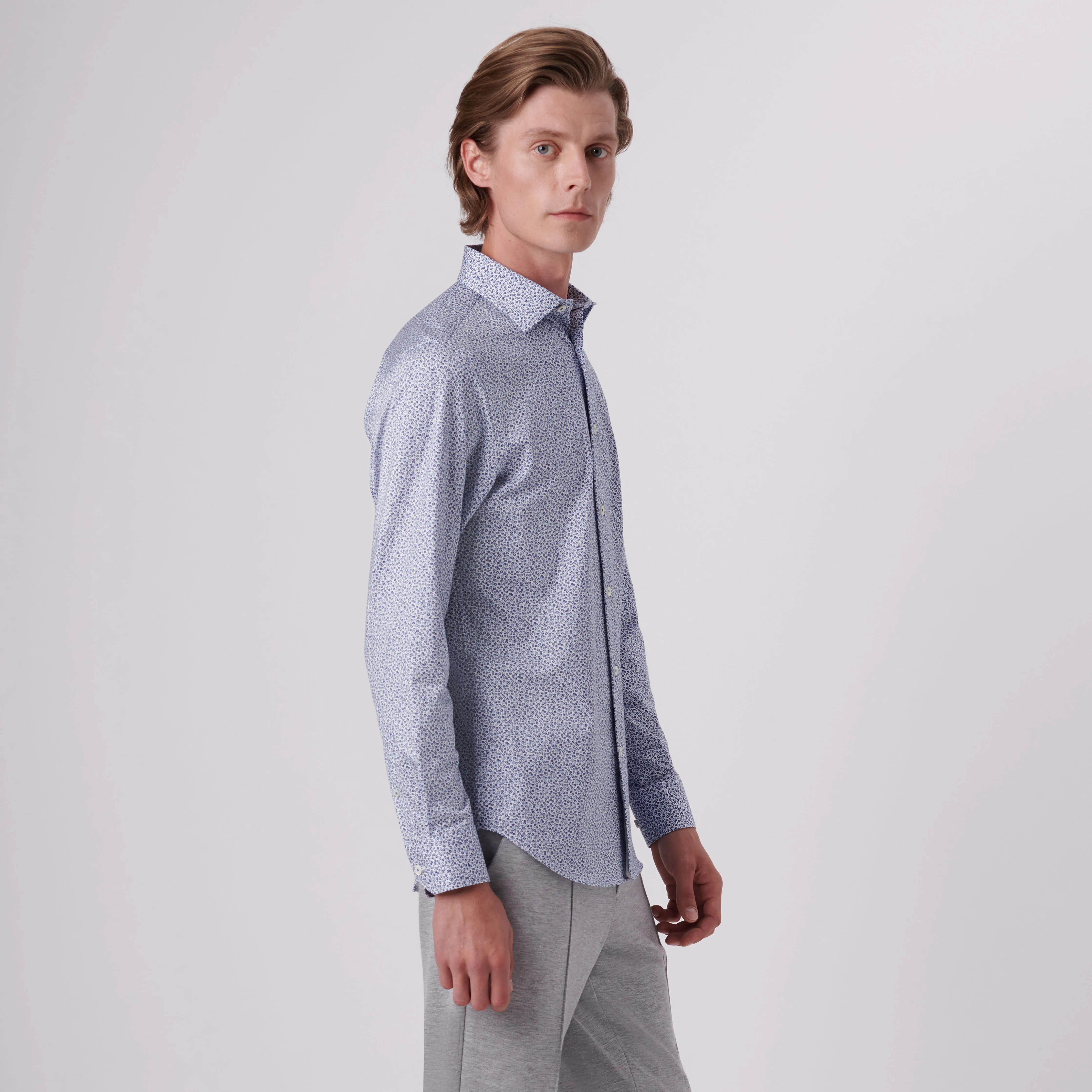 James Floral Print OoohCotton Shirt sold by Bugatchi product image thumbnail 3