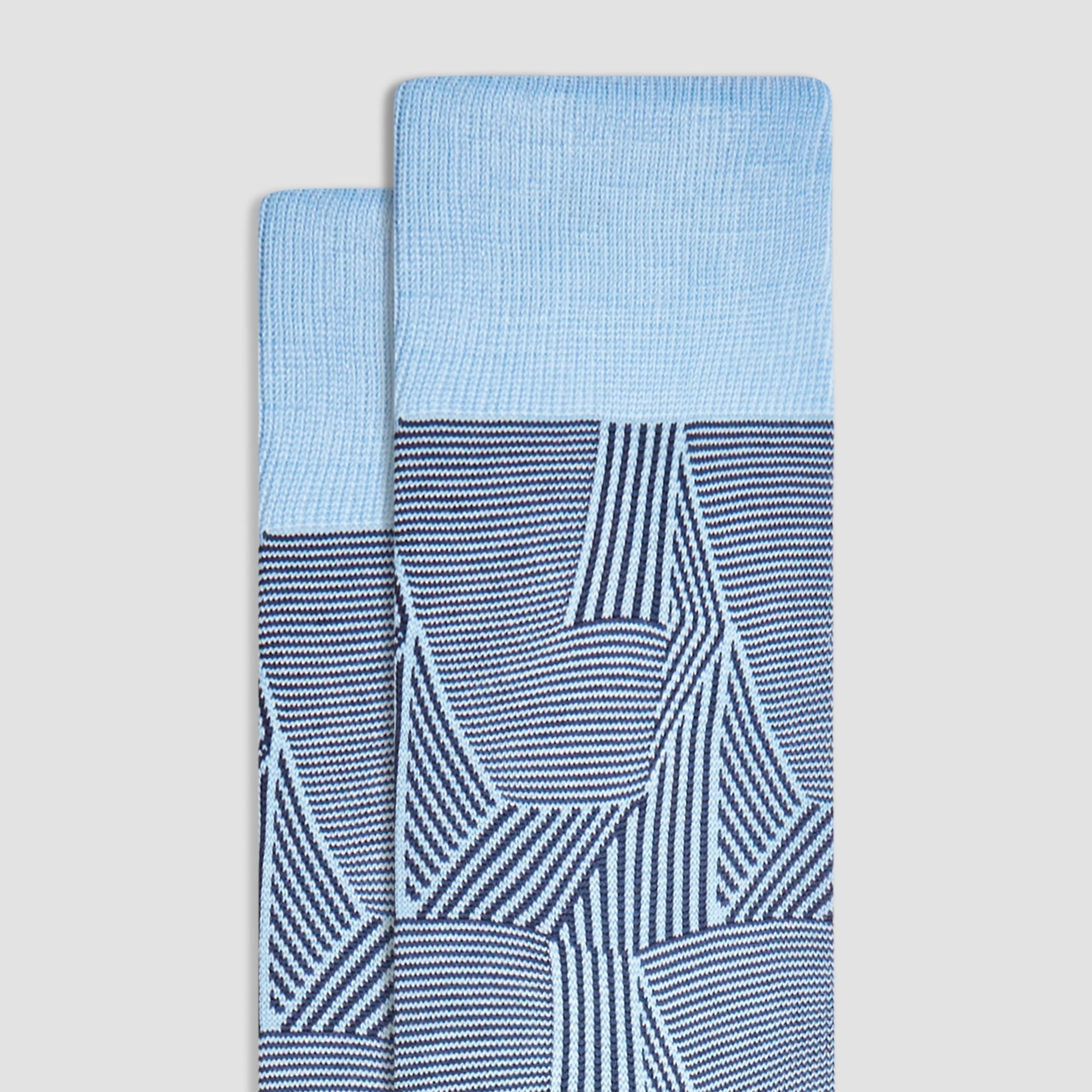 Striped Collage Mid-Calf Socks sold by Bugatchi product image thumbnail 2