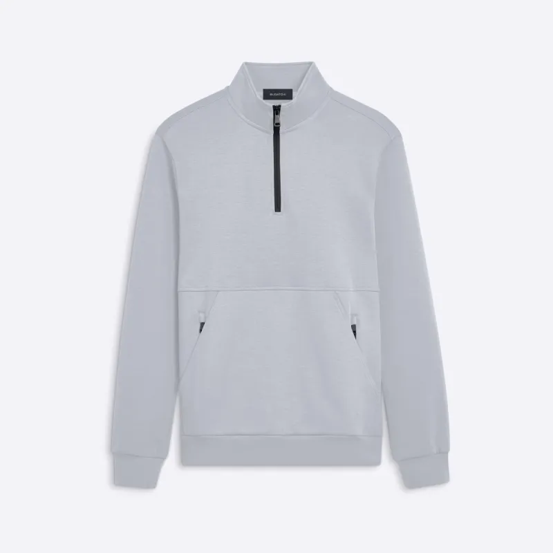 Quarter Zip Mock Neck Sweatshirt sold by Bugatchi