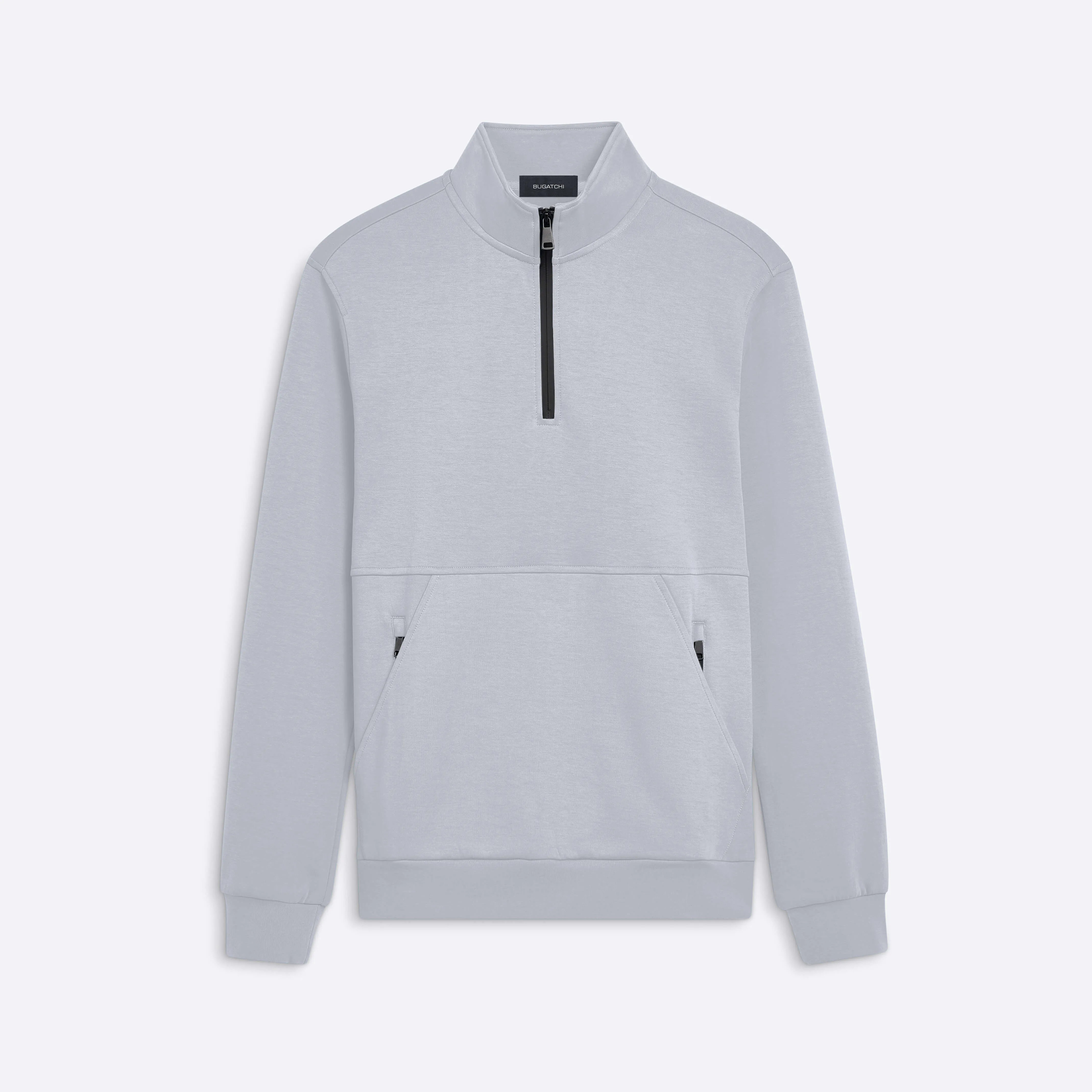 Quarter Zip Mock Neck Sweatshirt sold by Bugatchi