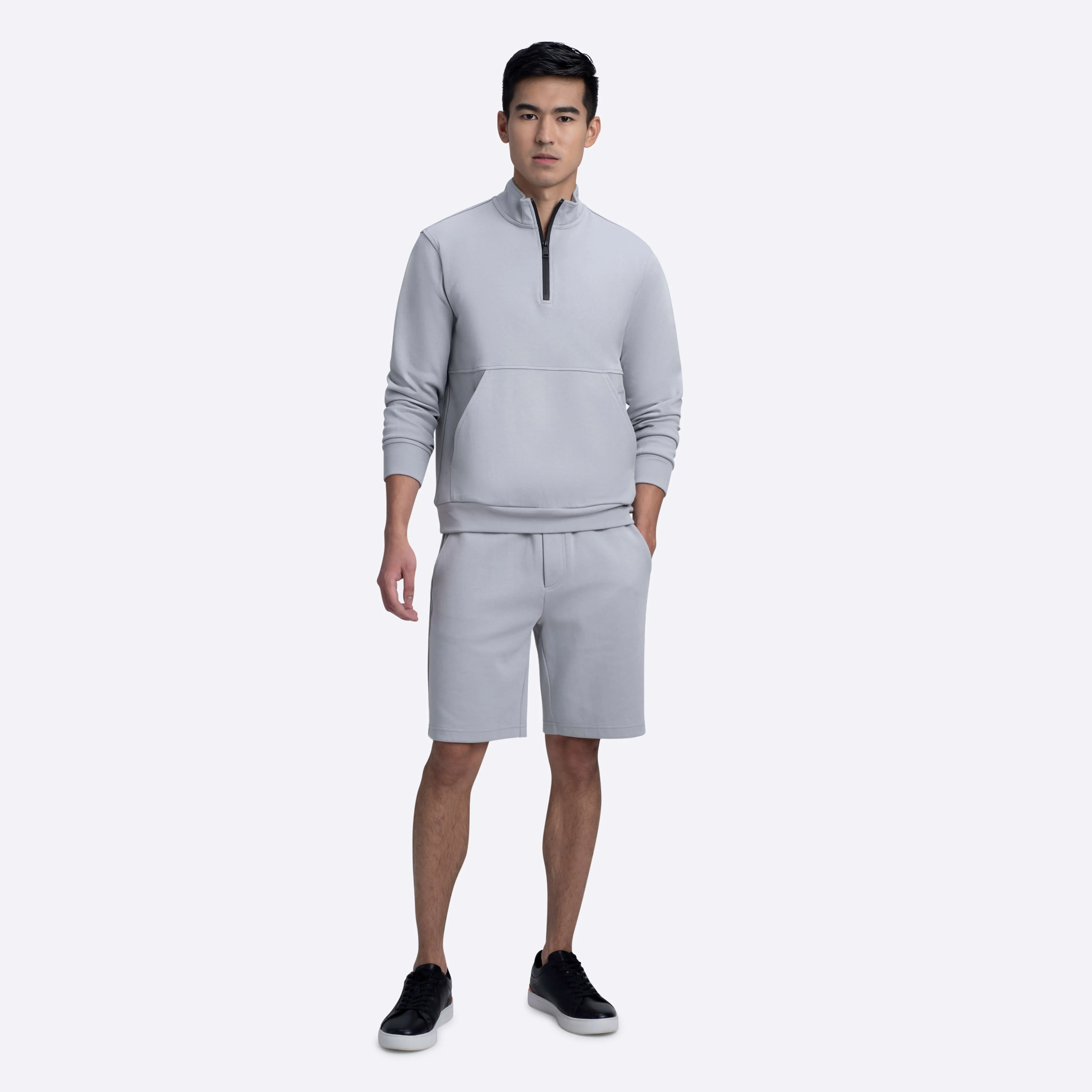 Quarter Zip Mock Neck Sweatshirt sold by Bugatchi product image thumbnail 5