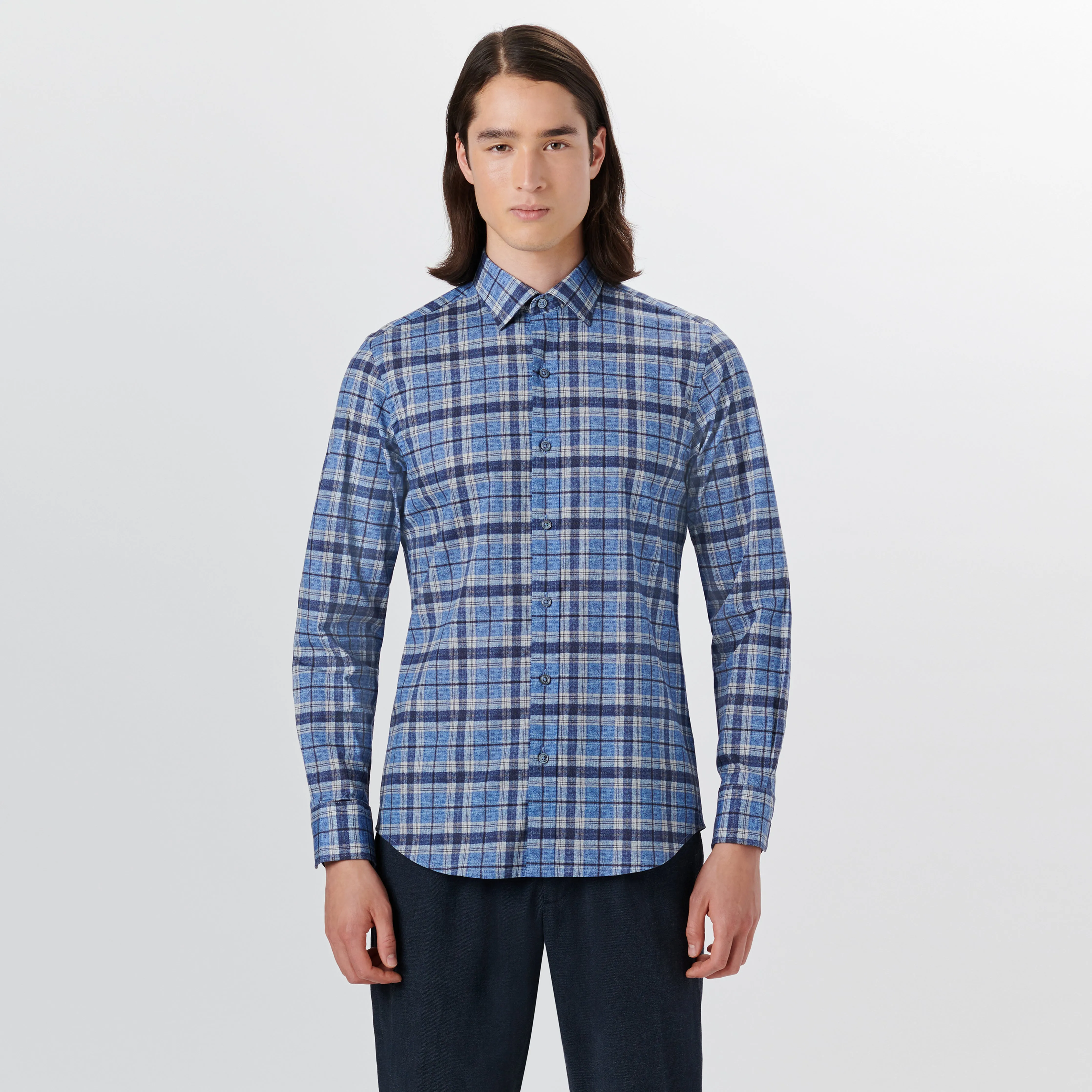 JULIAN Plaid Check Shirt sold by Bugatchi product image thumbnail 2