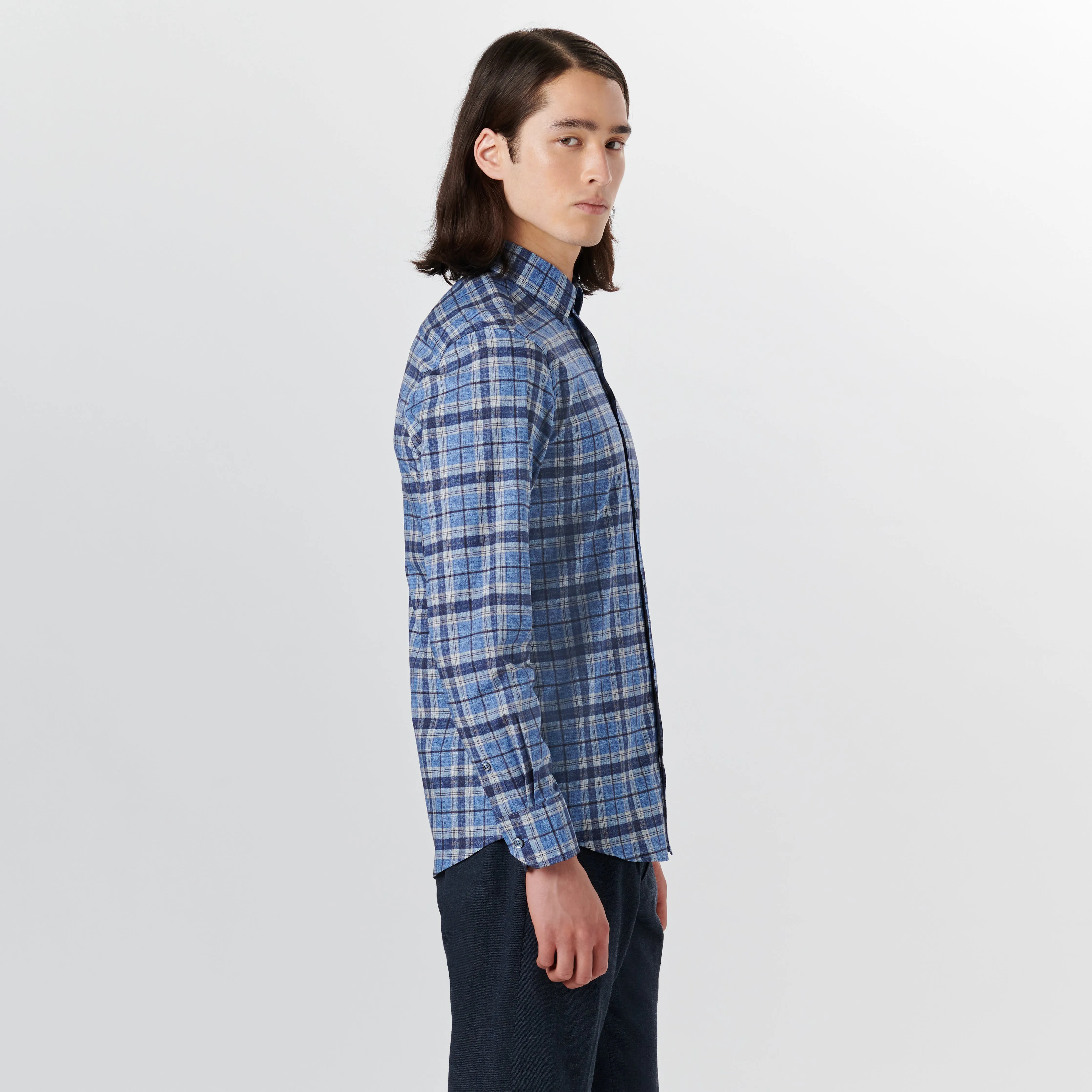 JULIAN Plaid Check Shirt sold by Bugatchi product image thumbnail 3
