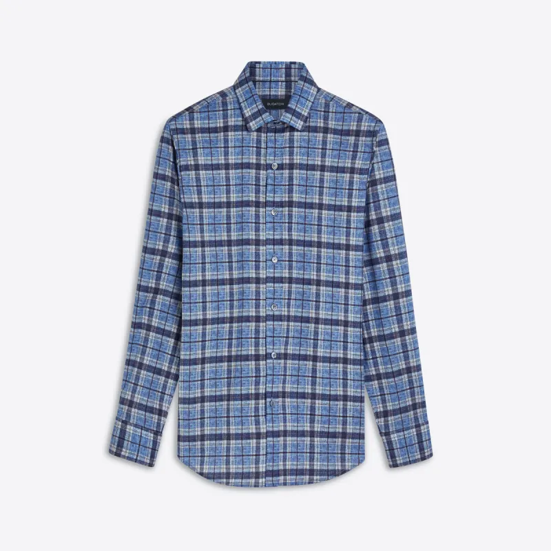 JULIAN Plaid Check Shirt sold by Bugatchi