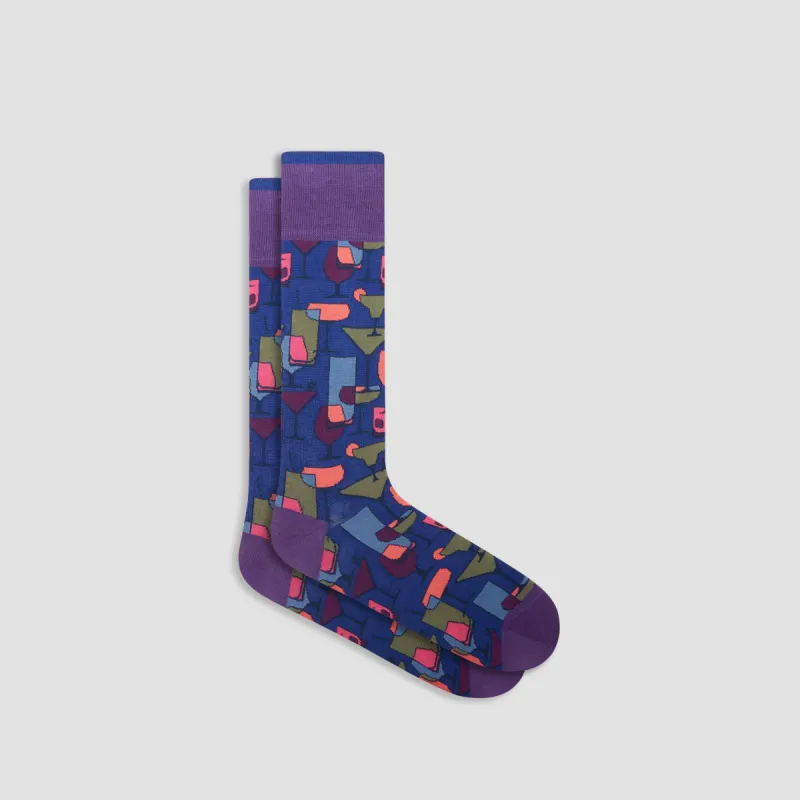 Cocktails Mid-Calf Socks sold by Bugatchi