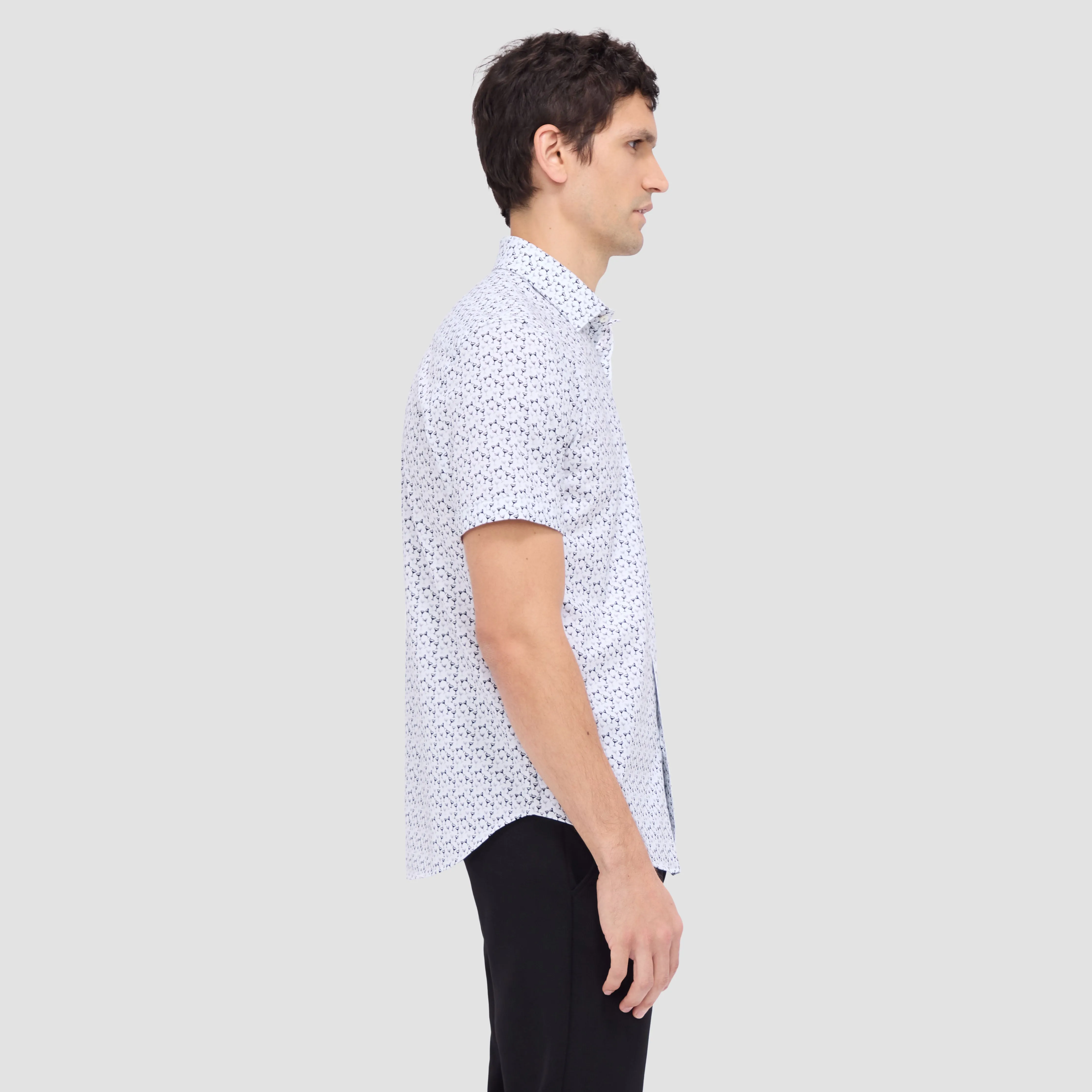 Miles Martini OoohCotton Short Sleeve Shirt sold by Bugatchi product image thumbnail 3
