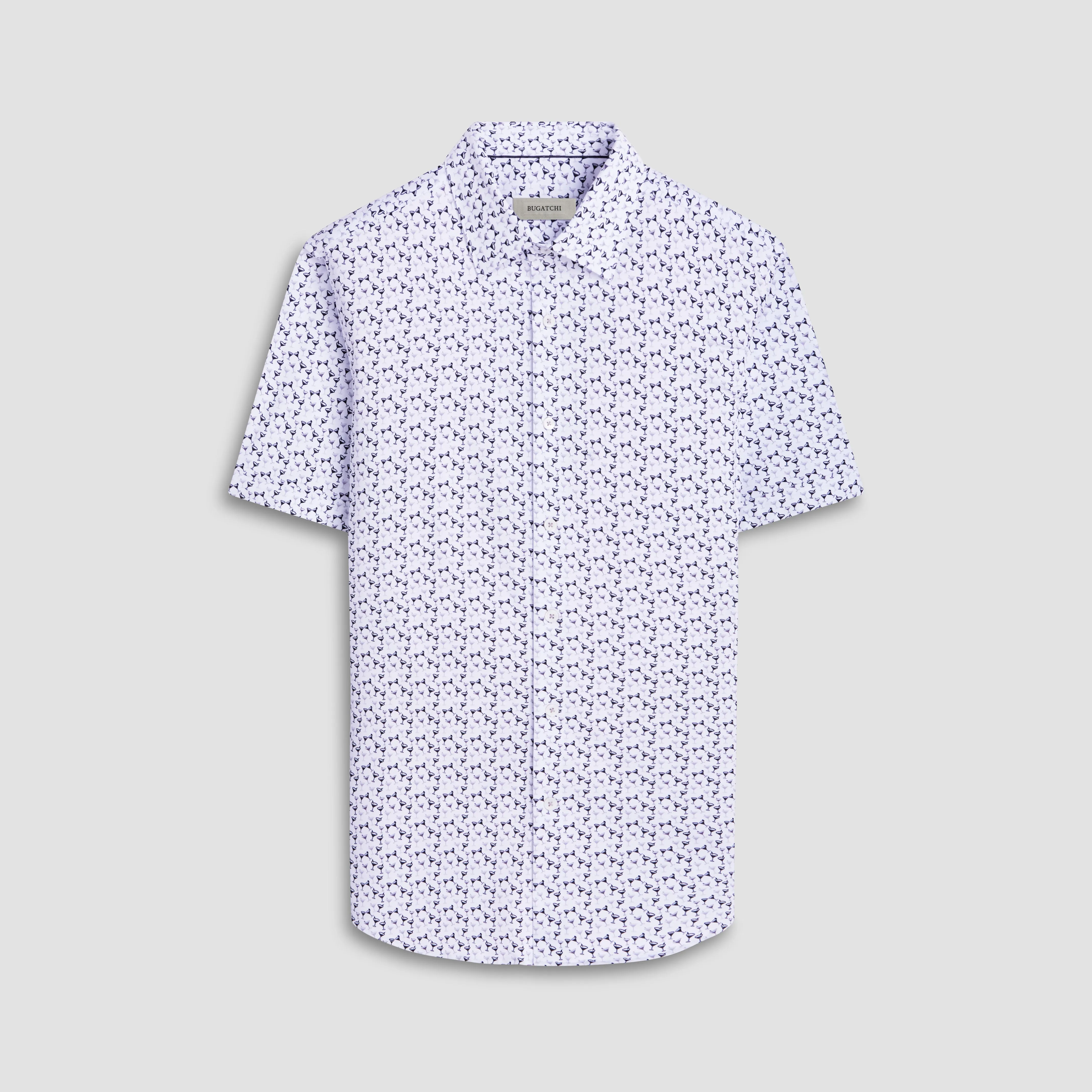 Miles Martini OoohCotton Short Sleeve Shirt sold by Bugatchi
