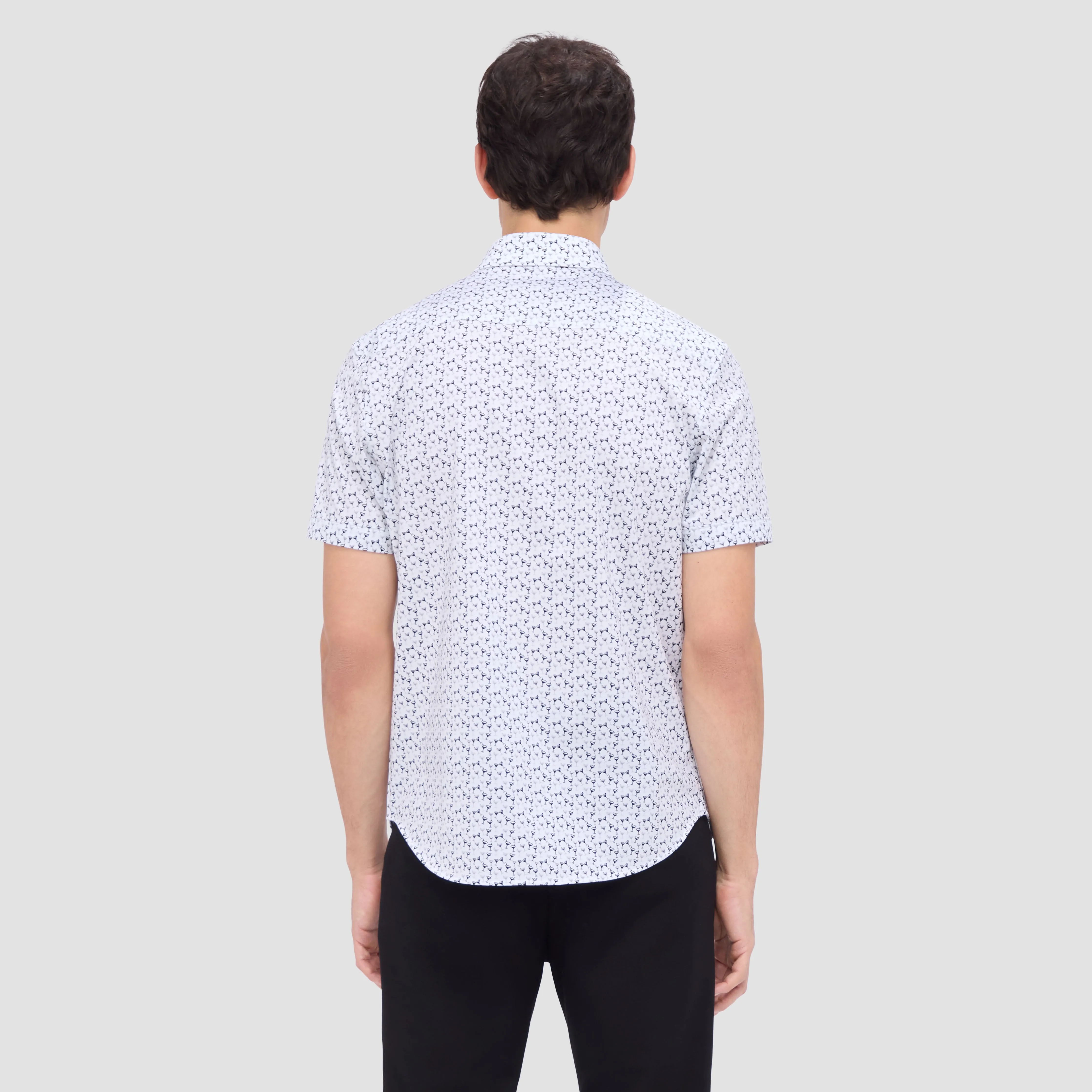 Miles Martini OoohCotton Short Sleeve Shirt sold by Bugatchi product image thumbnail 4