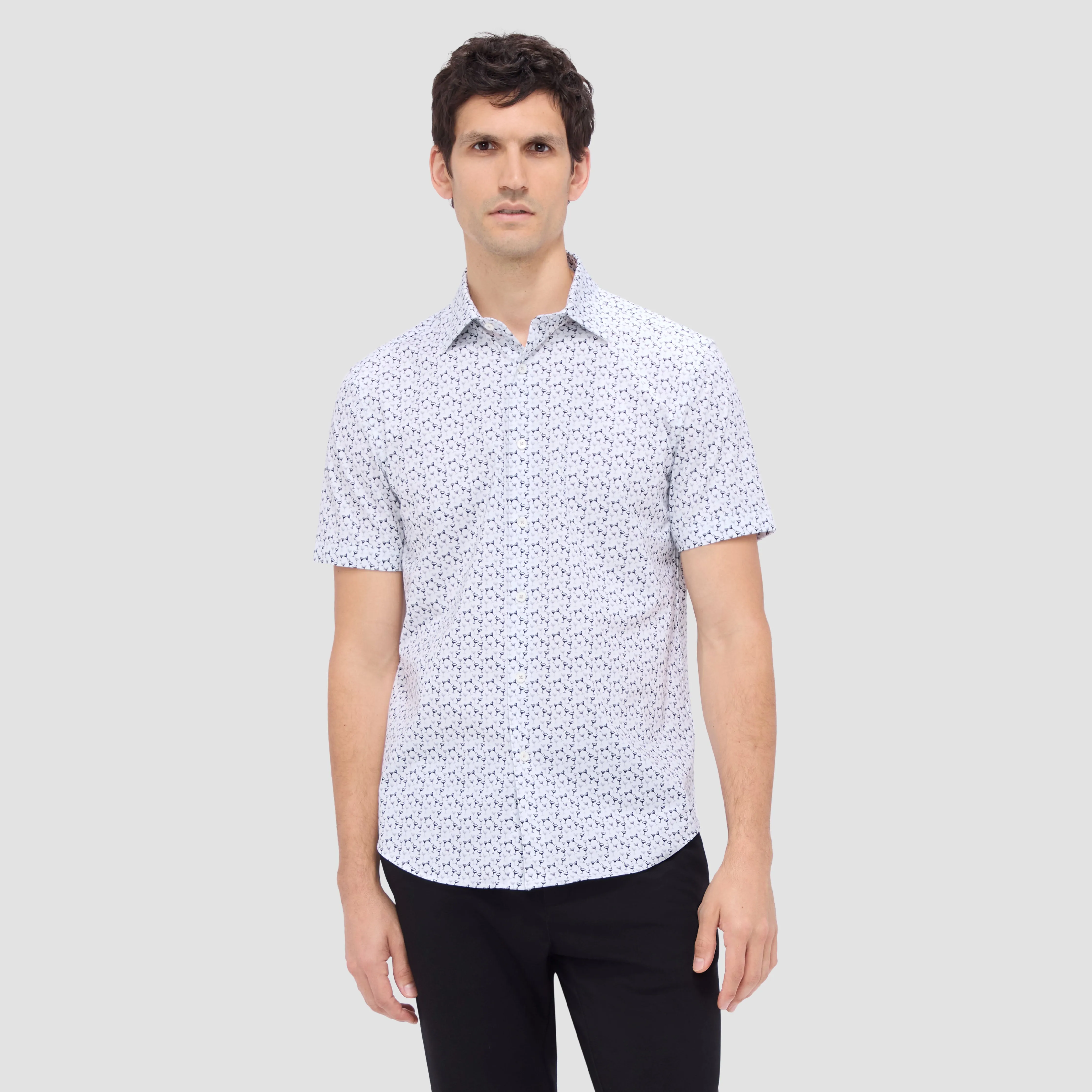 Miles Martini OoohCotton Short Sleeve Shirt sold by Bugatchi product image thumbnail 2