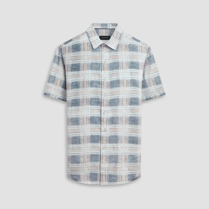 Orson Plaid Short Sleeve Shirt sold by Bugatchi