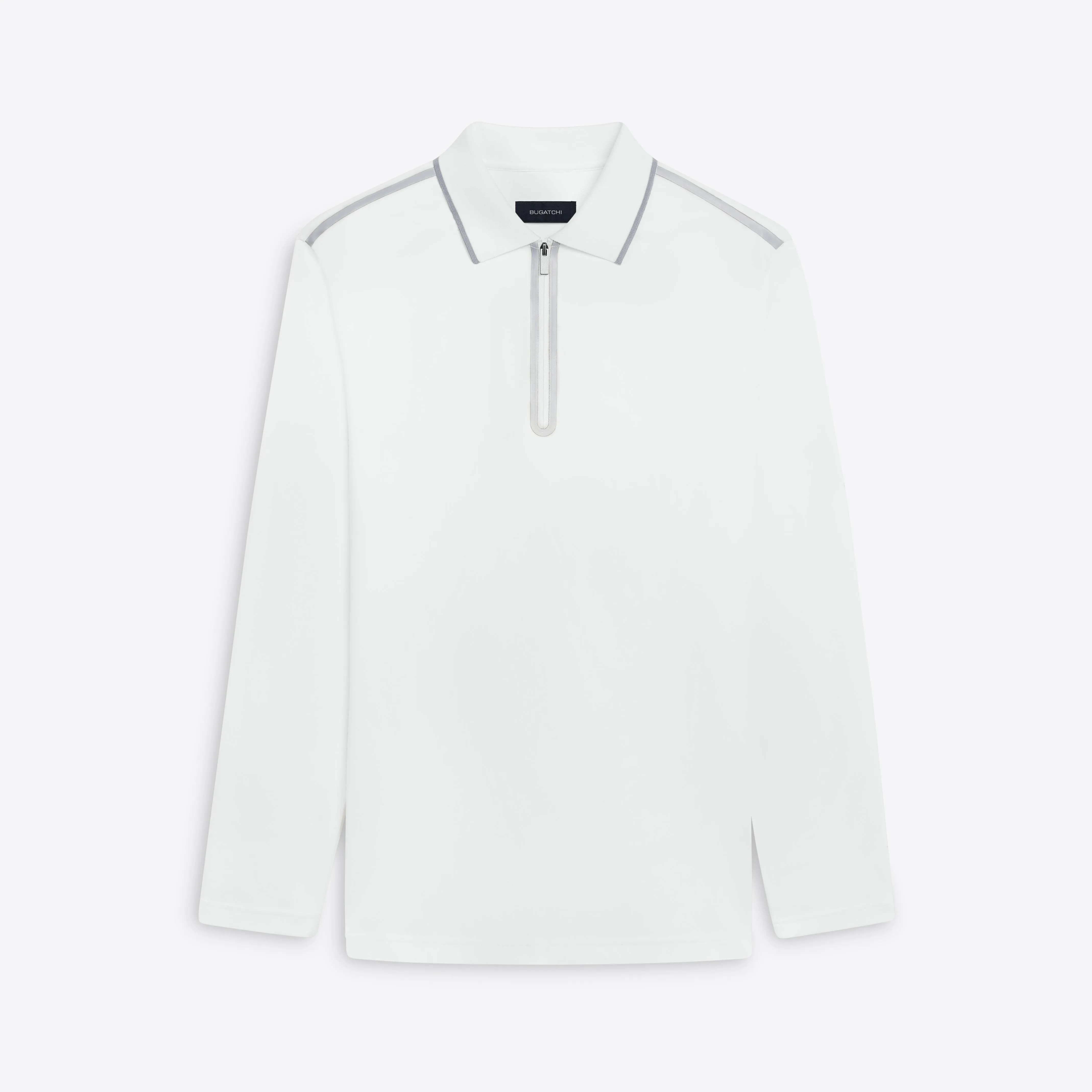 Long Sleeve Quarter Zip Polo sold by Bugatchi