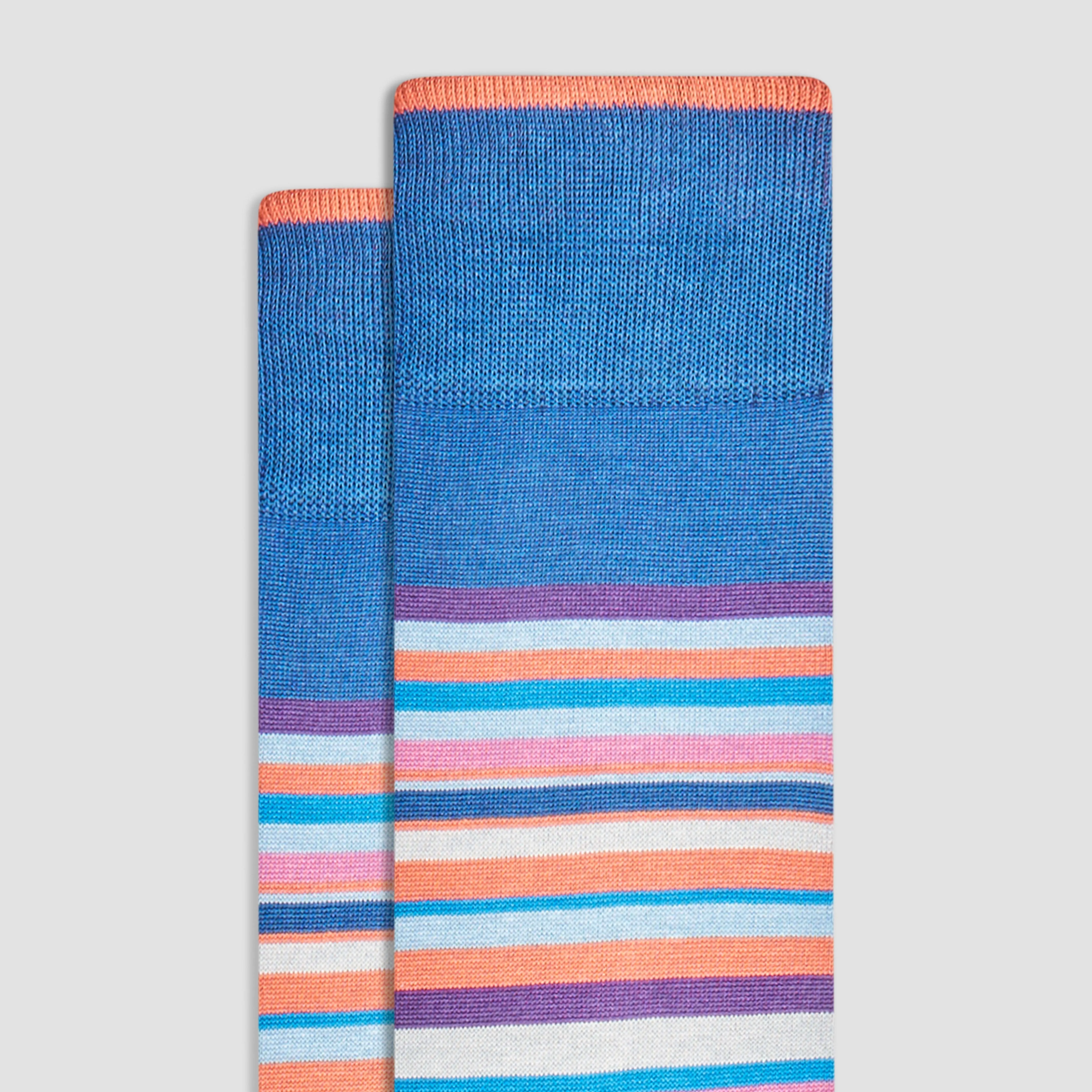Striped Mid-Calf Socks sold by Bugatchi product image thumbnail 2