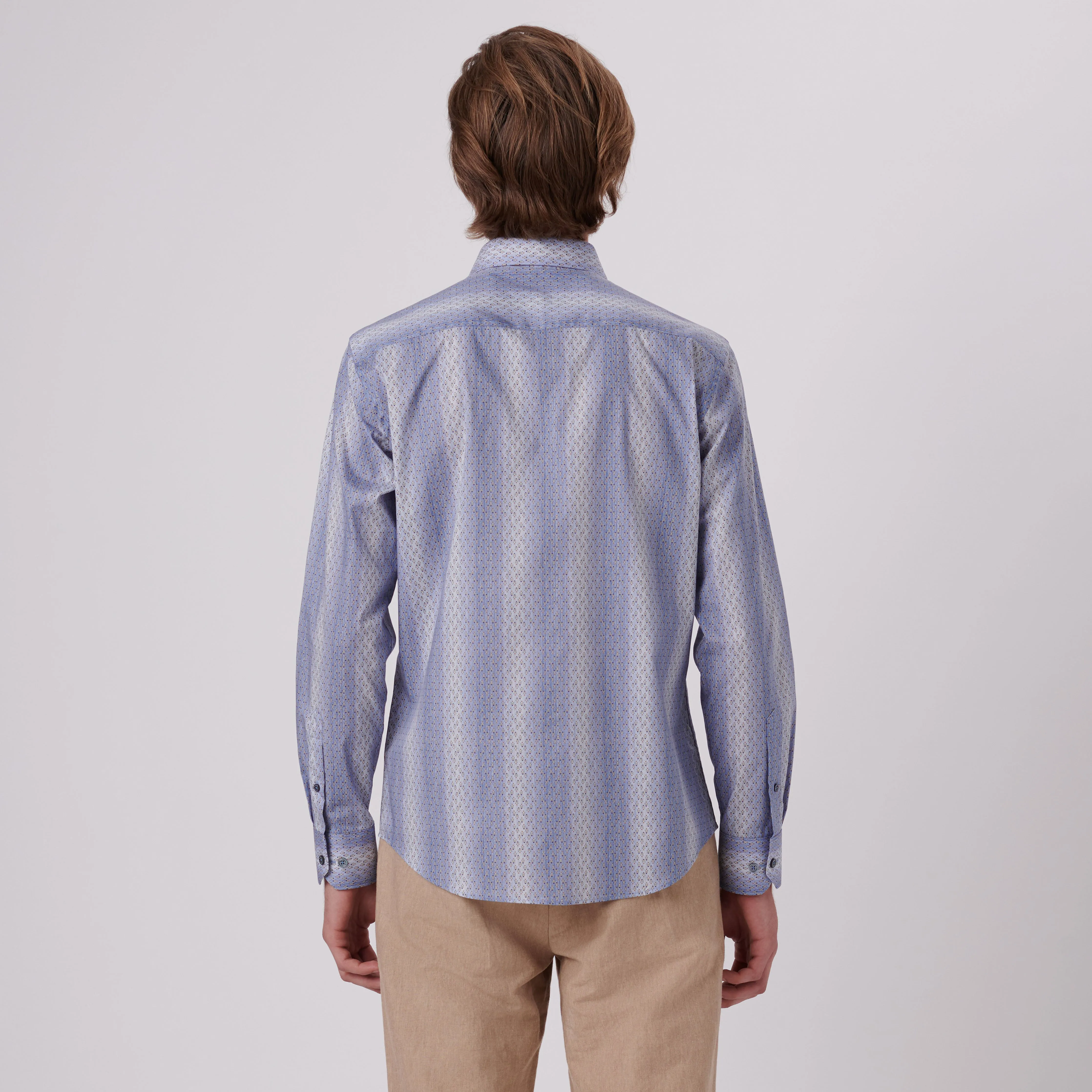 Axel Abstract Print Shirt sold by Bugatchi product image thumbnail 4