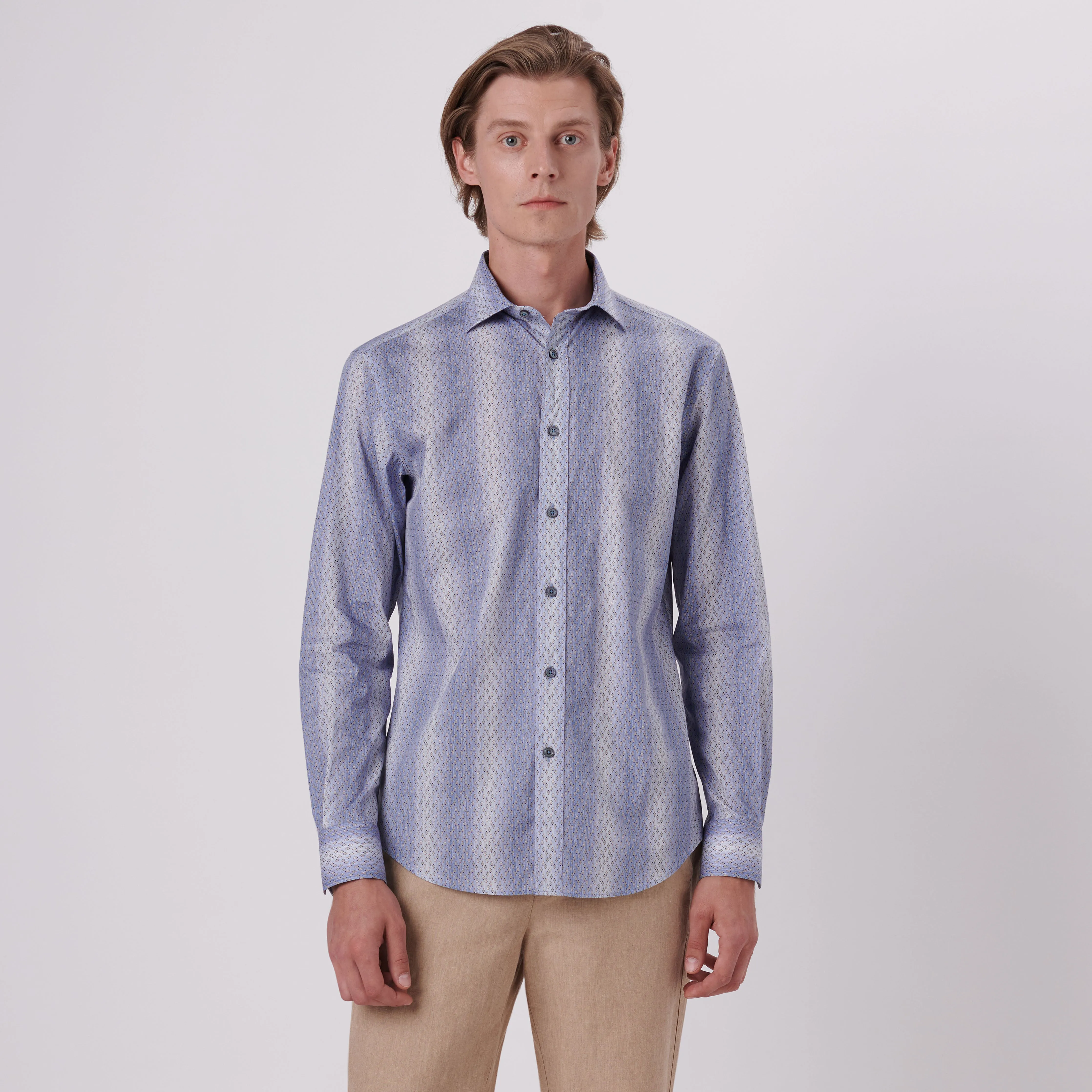 Axel Abstract Print Shirt sold by Bugatchi product image thumbnail 2