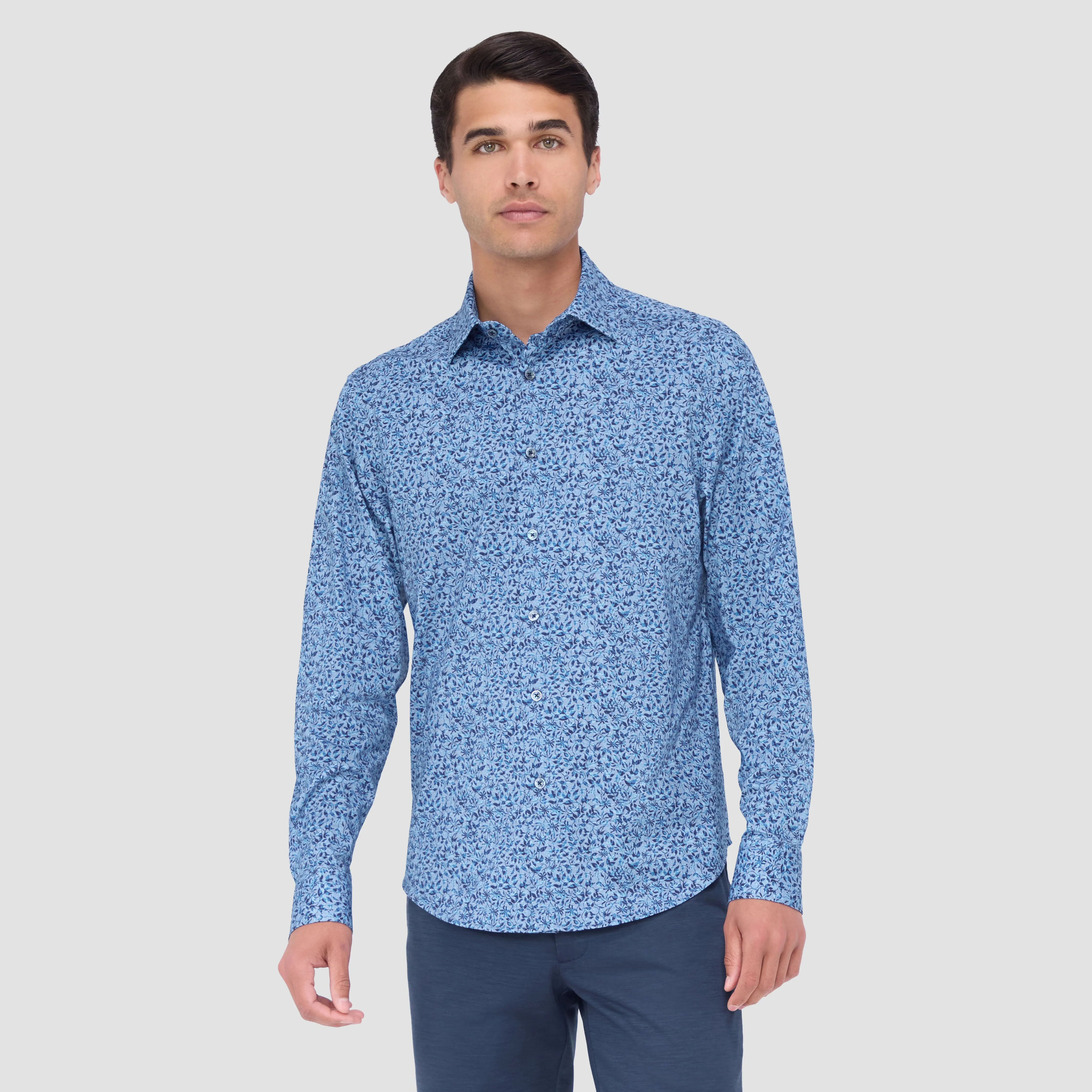 James Leaf Print OoohCotton Shirt sold by Bugatchi product image thumbnail 2