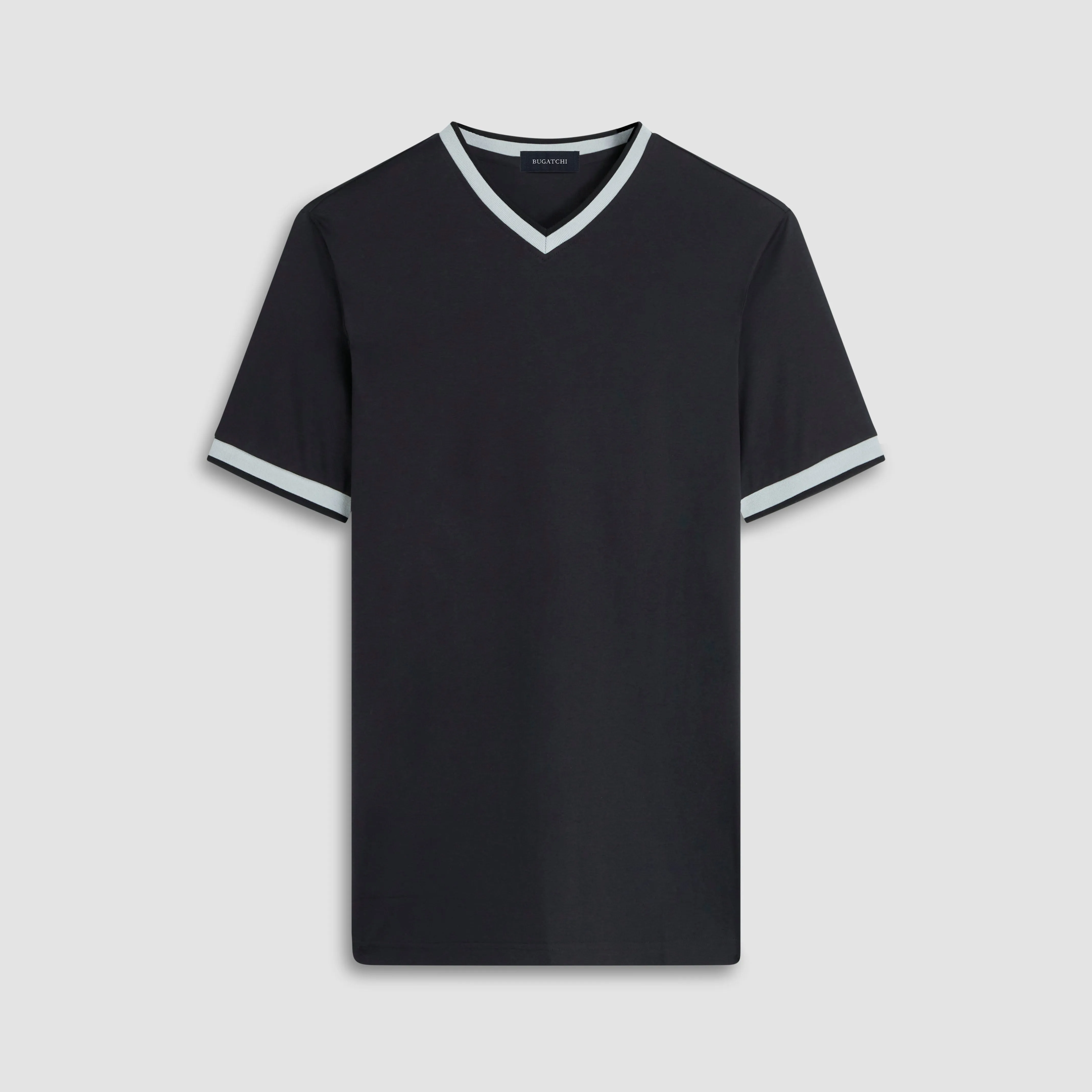 High V-Neck Pima T-Shirt sold by Bugatchi