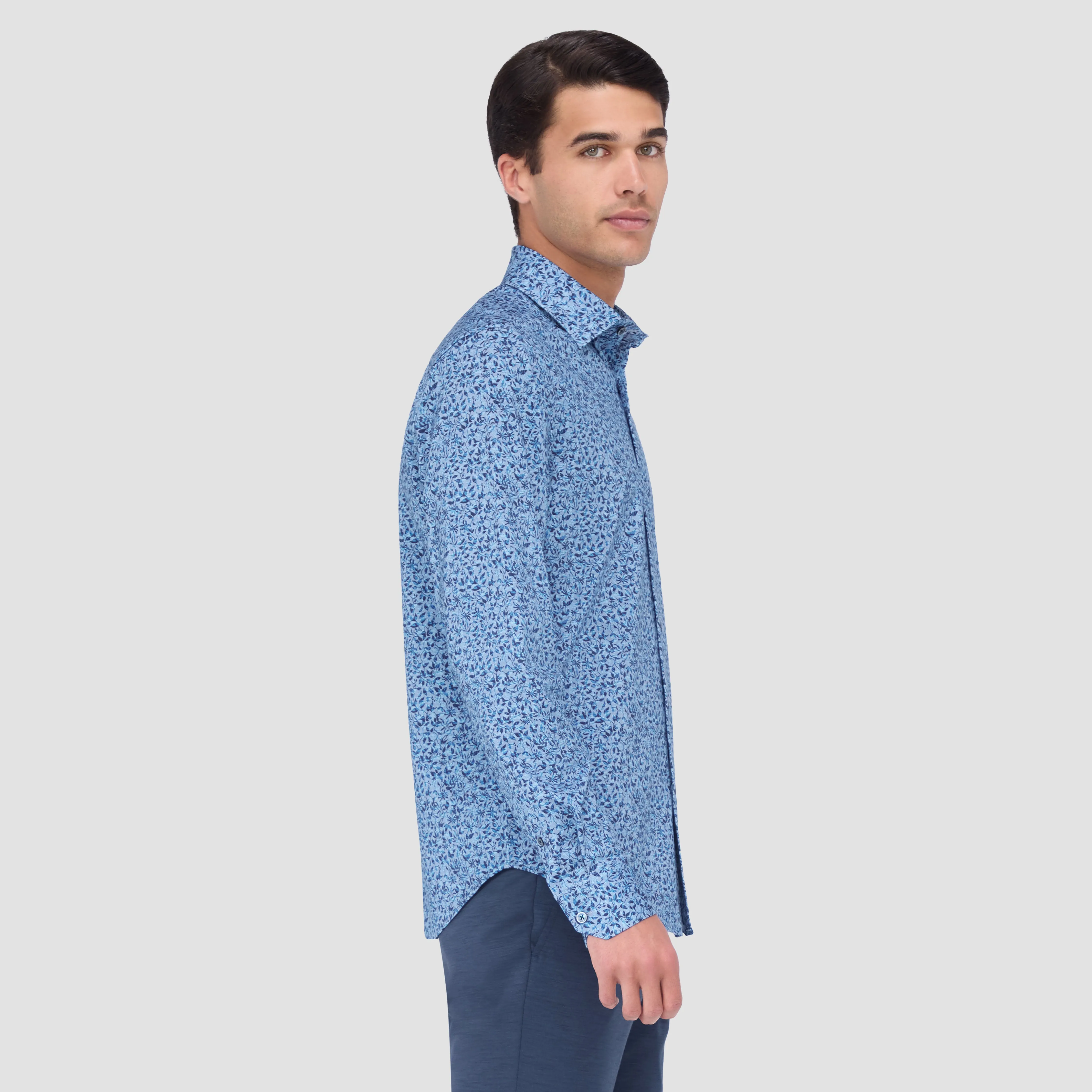 James Leaf Print OoohCotton Shirt sold by Bugatchi product image thumbnail 3
