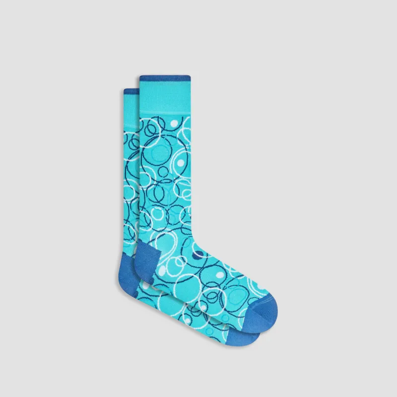 Abstract Mid-Calf Socks sold by Bugatchi