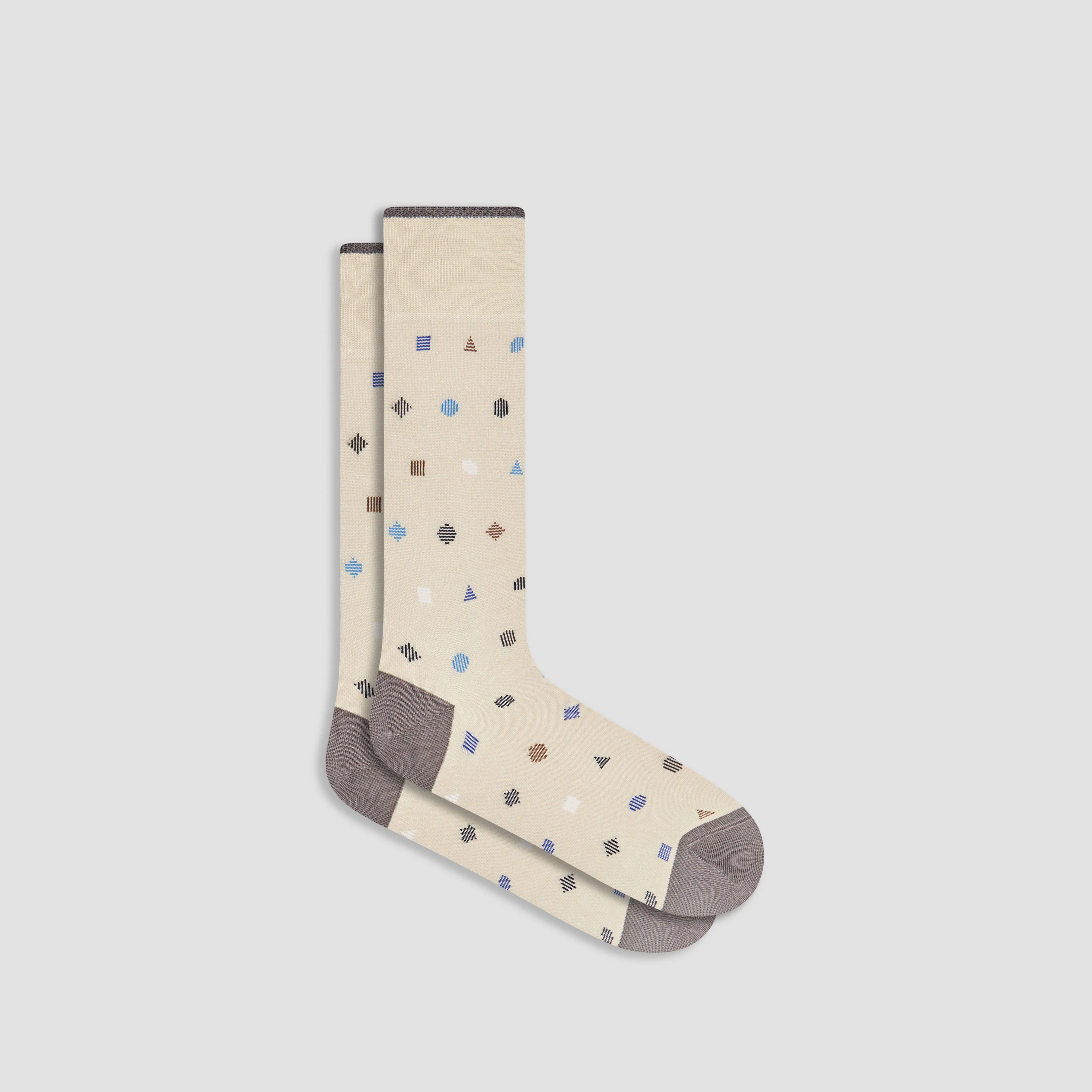 Geometric Mid-Calf Socks sold by Bugatchi
