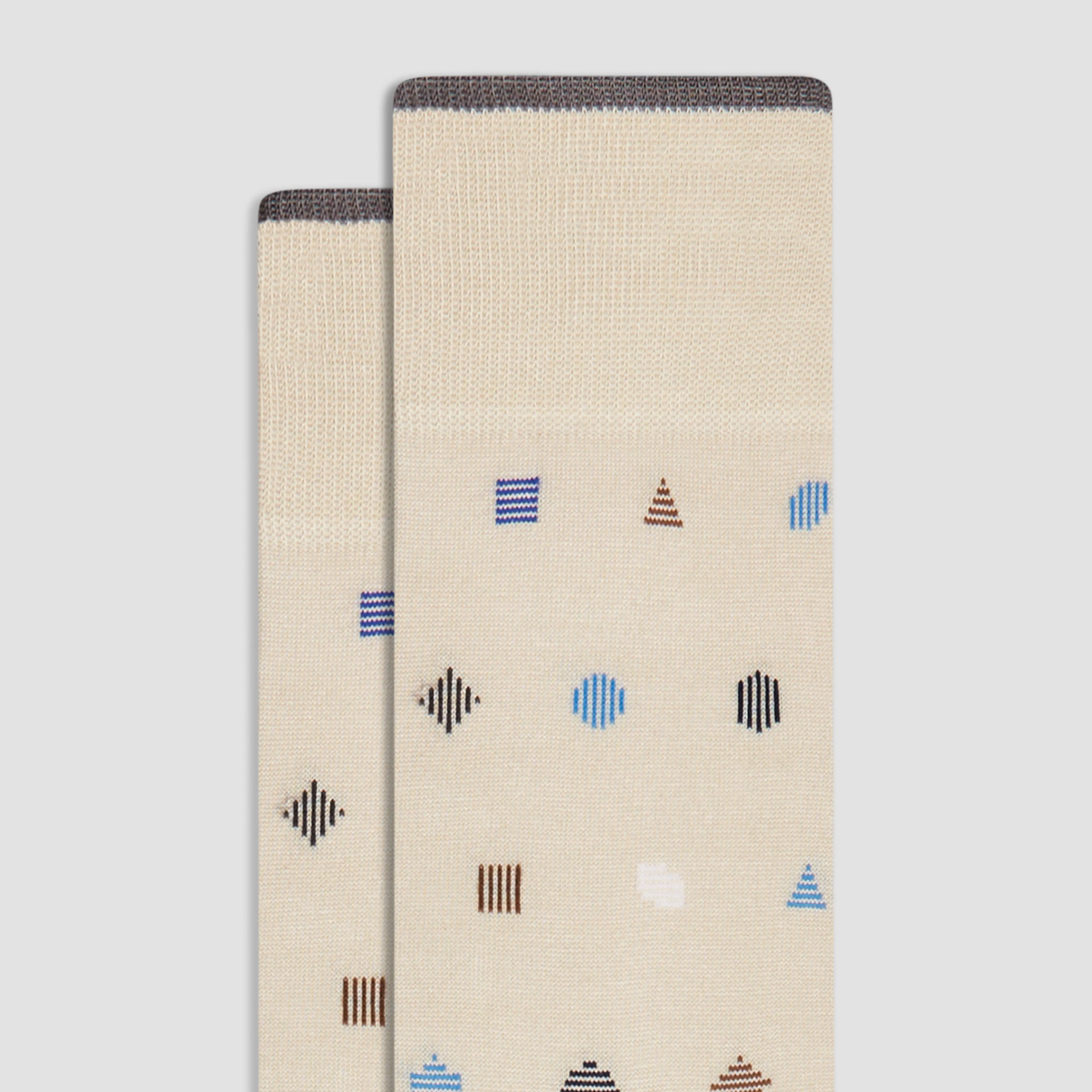 Geometric Mid-Calf Socks sold by Bugatchi product image thumbnail 2