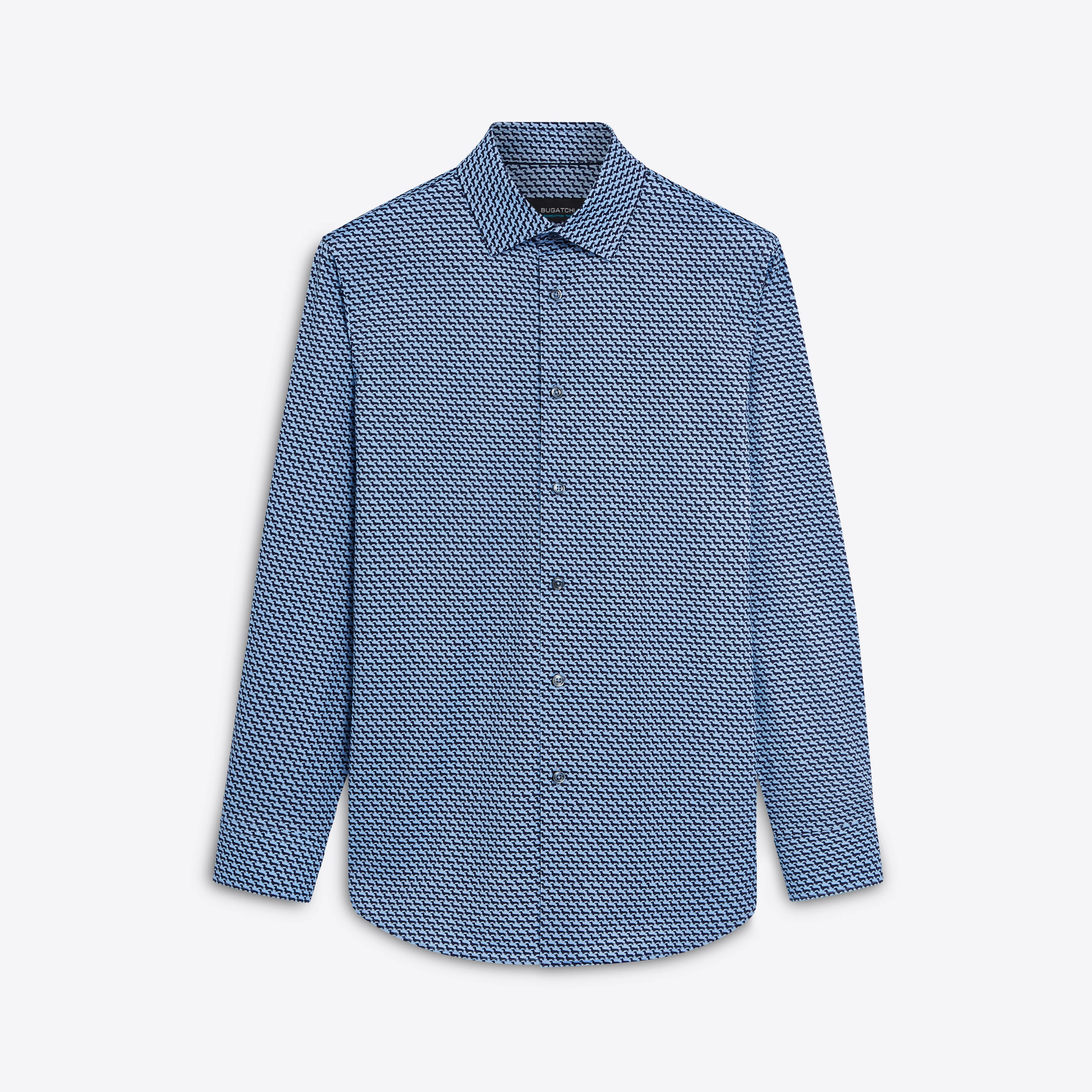 JAMES Geometric Print OoohCotton Shirt sold by Bugatchi