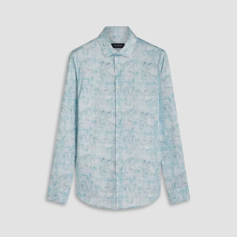 James Leaf Print OoohCotton Shirt sold by Bugatchi