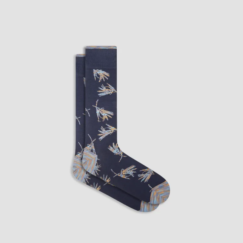 Abstract Mid-Calf Socks sold by Bugatchi