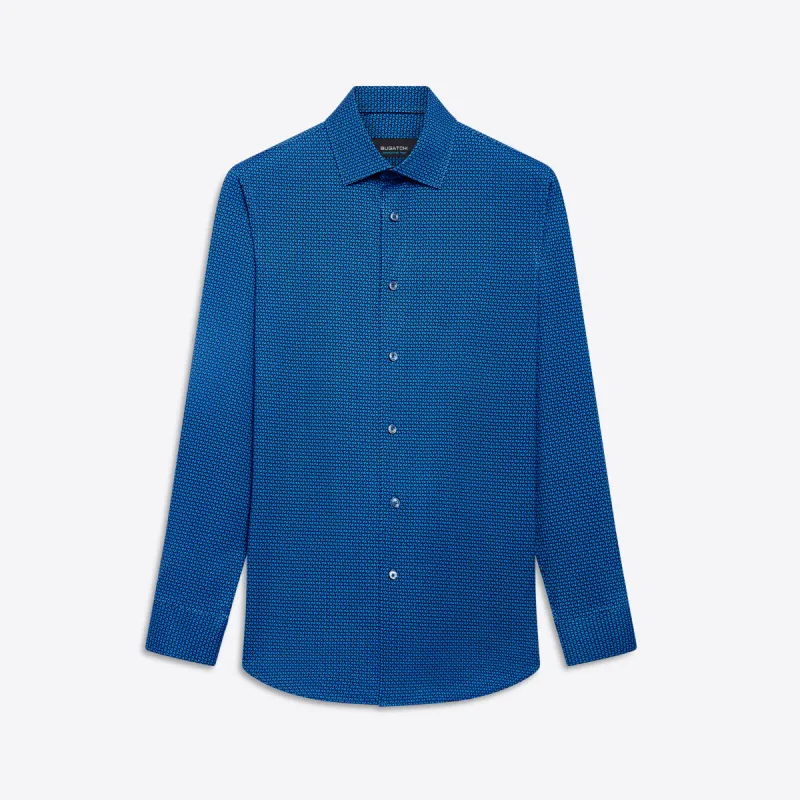 JAMES Geometric Print OoohCotton Shirt sold by Bugatchi