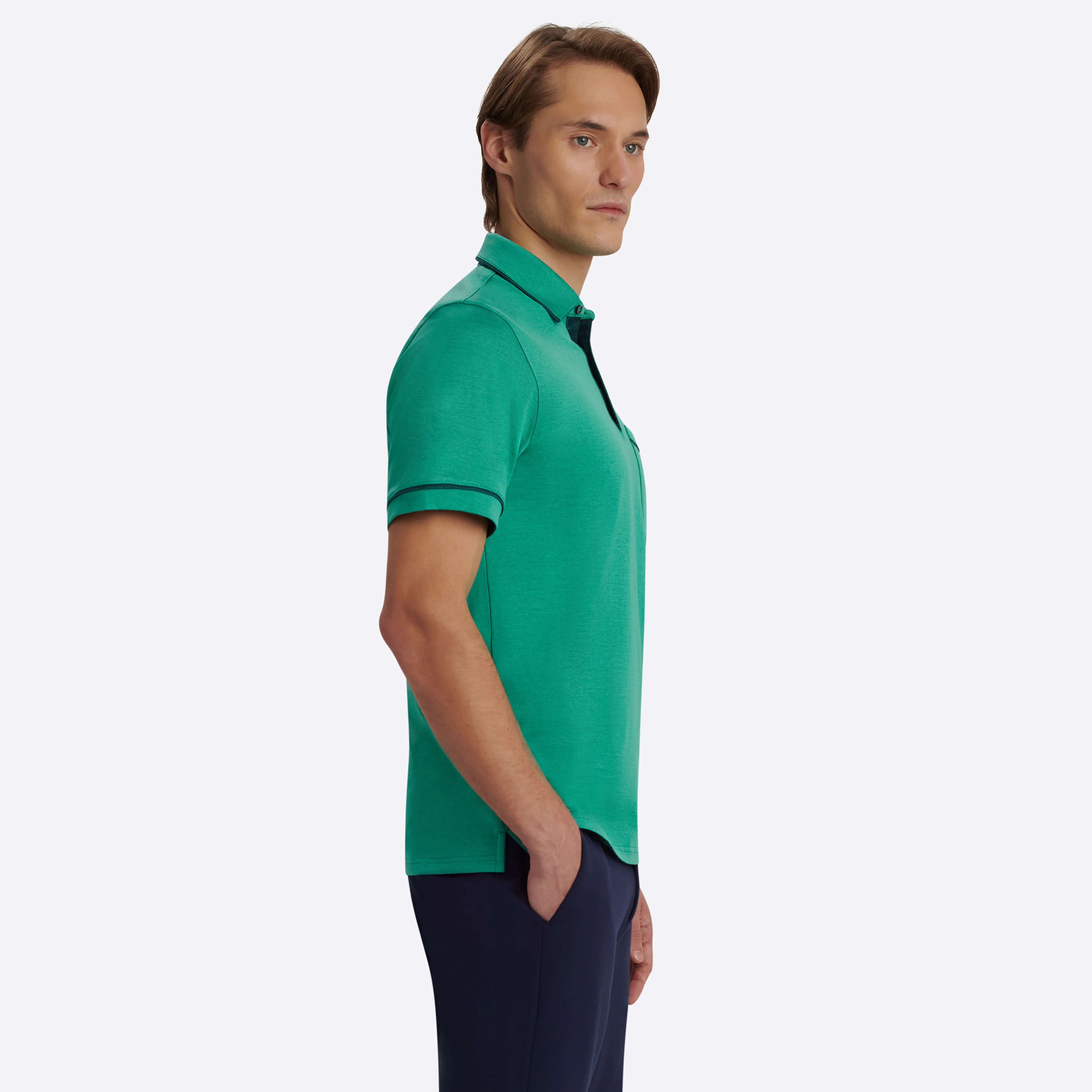Solid Polo sold by Bugatchi product image thumbnail 3