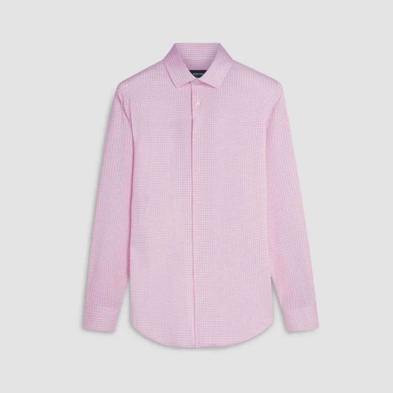 James Gingham Check Print OoohCotton Shirt sold by Bugatchi