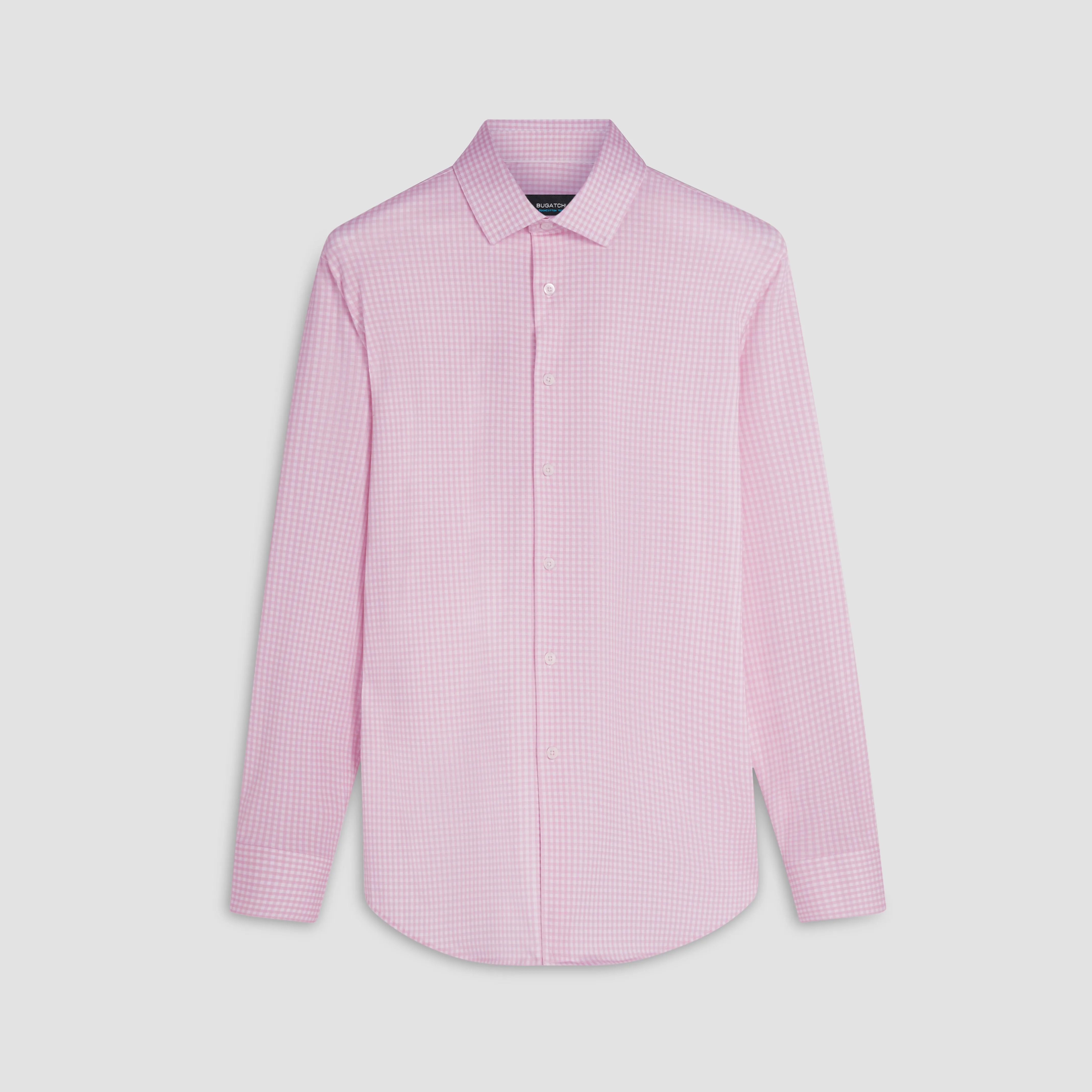 James Gingham Check Print OoohCotton Shirt sold by Bugatchi