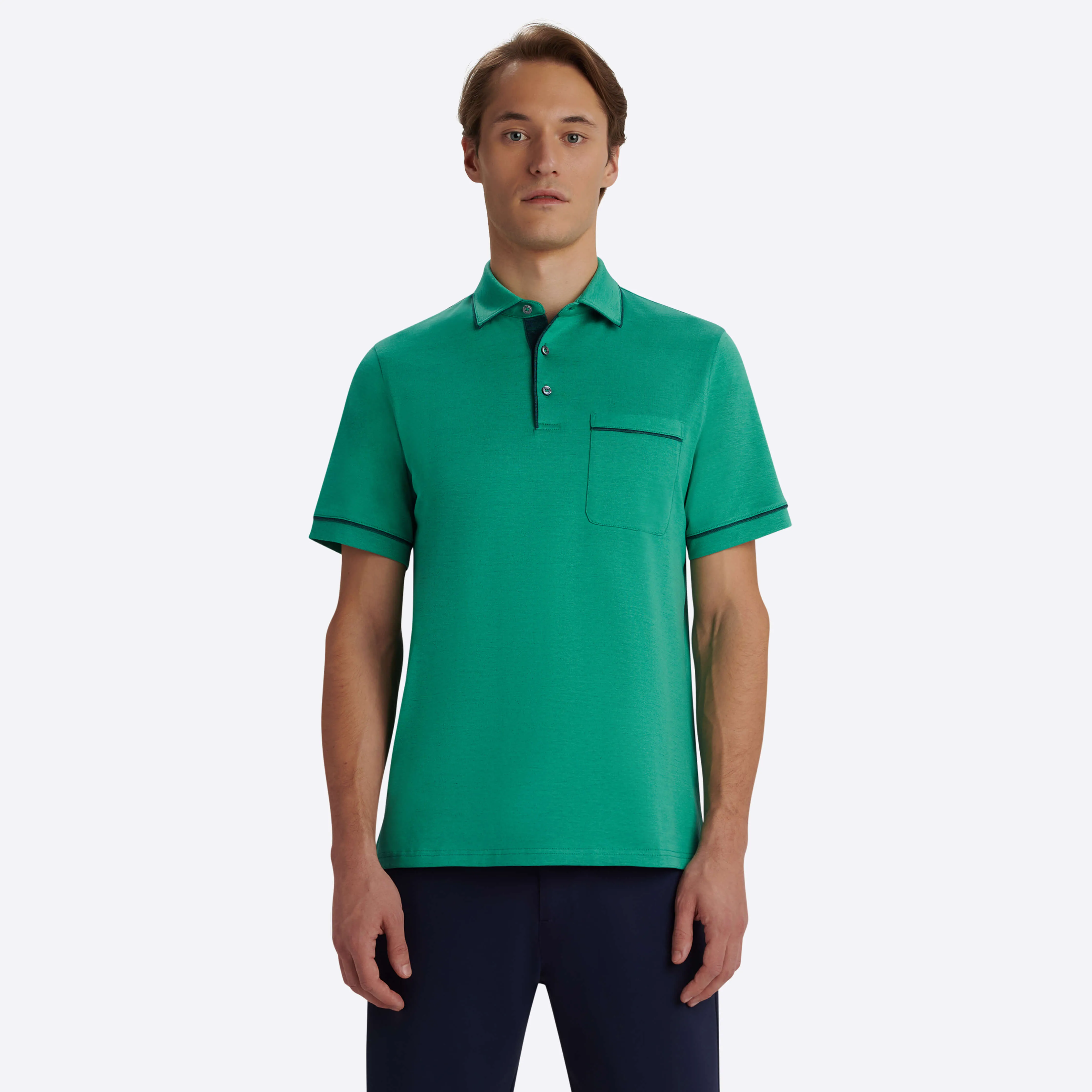 Solid Polo sold by Bugatchi product image thumbnail 2
