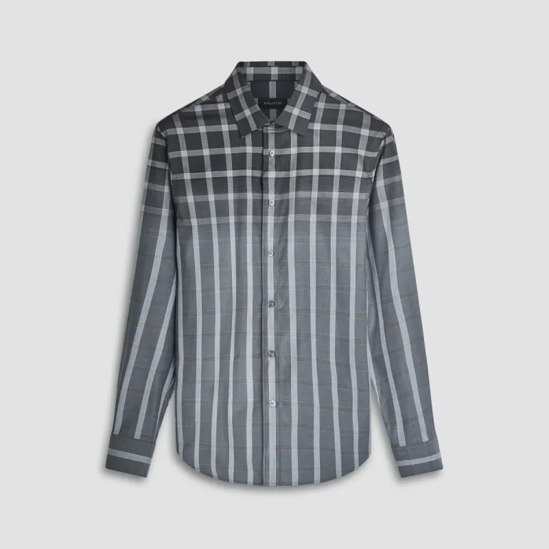 Julian Gradient Windowpane Check Shirt sold by Bugatchi