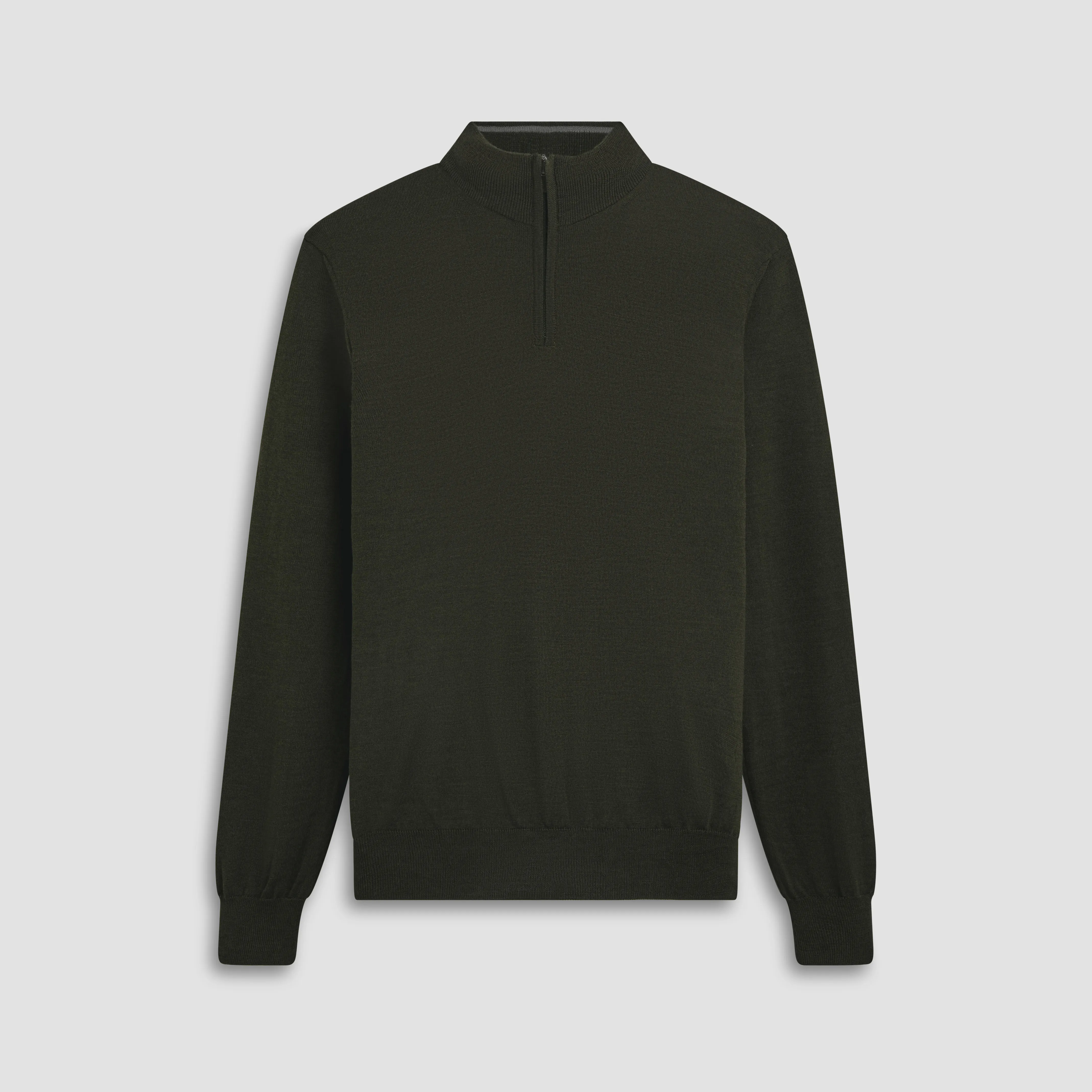 Super Merino Solid Quarter Zip Sweater sold by Bugatchi