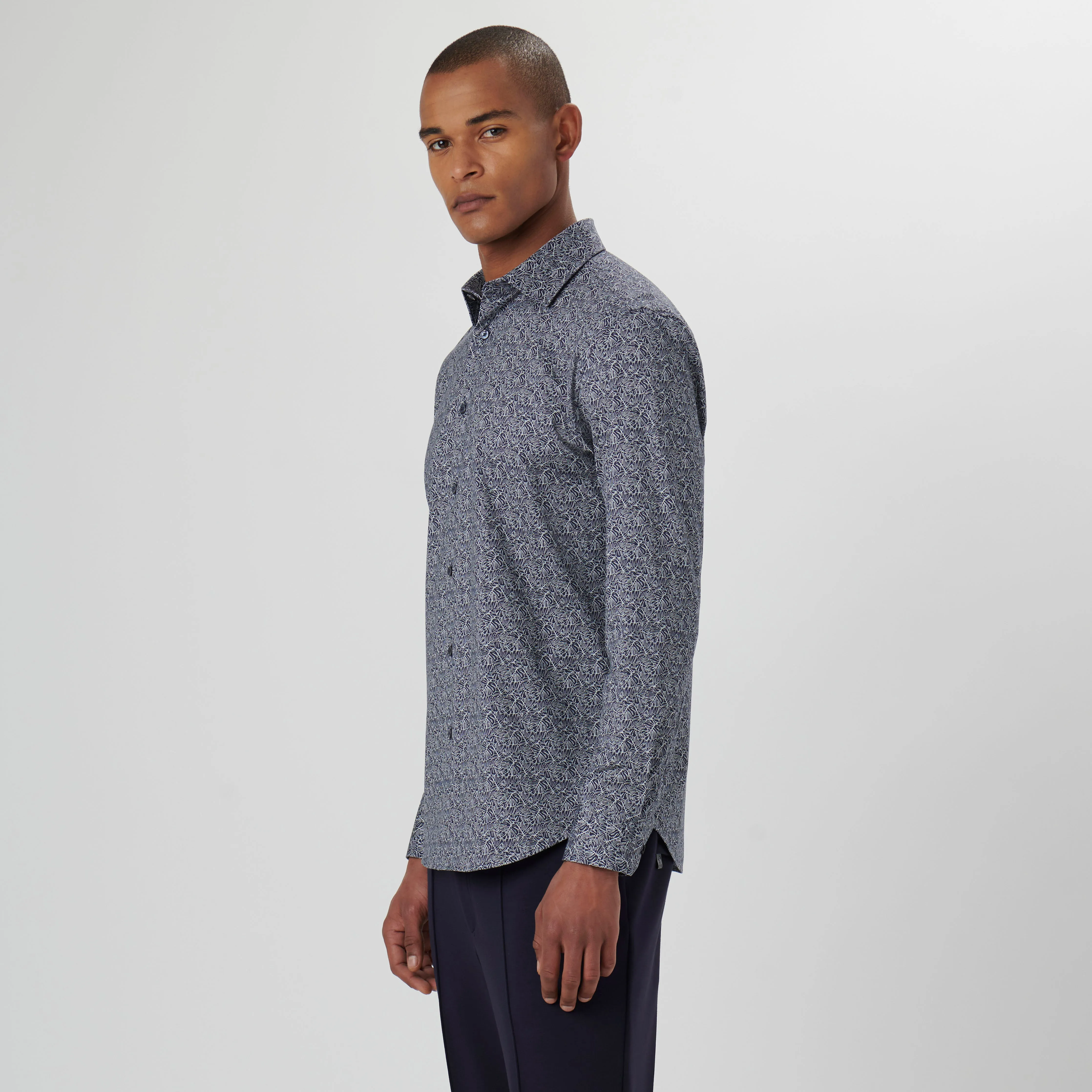 James Leaf Print OoohCotton Shirt sold by Bugatchi product image thumbnail 3