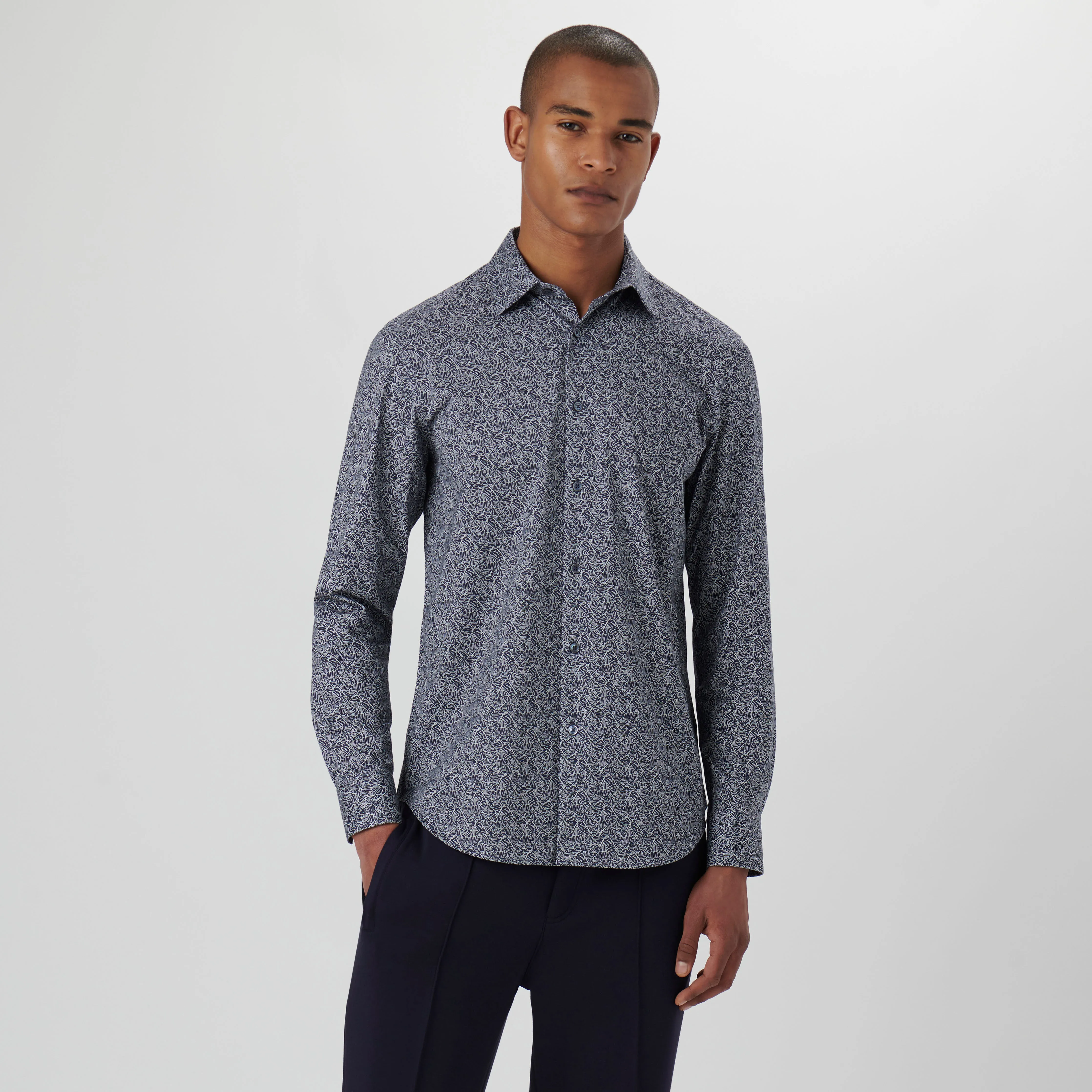 James Leaf Print OoohCotton Shirt sold by Bugatchi product image thumbnail 2