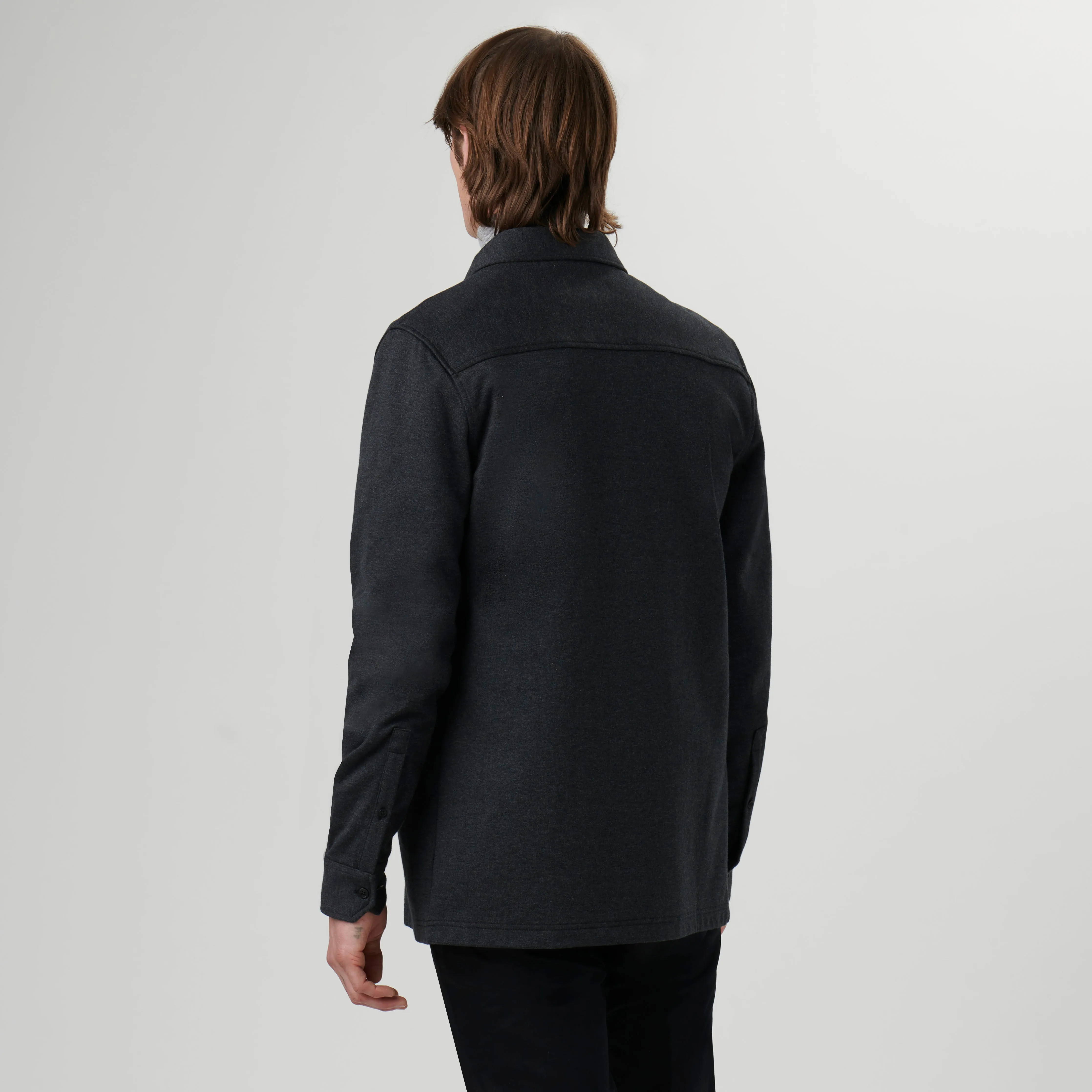 Knit Shirt Jacket sold by Bugatchi product image thumbnail 4