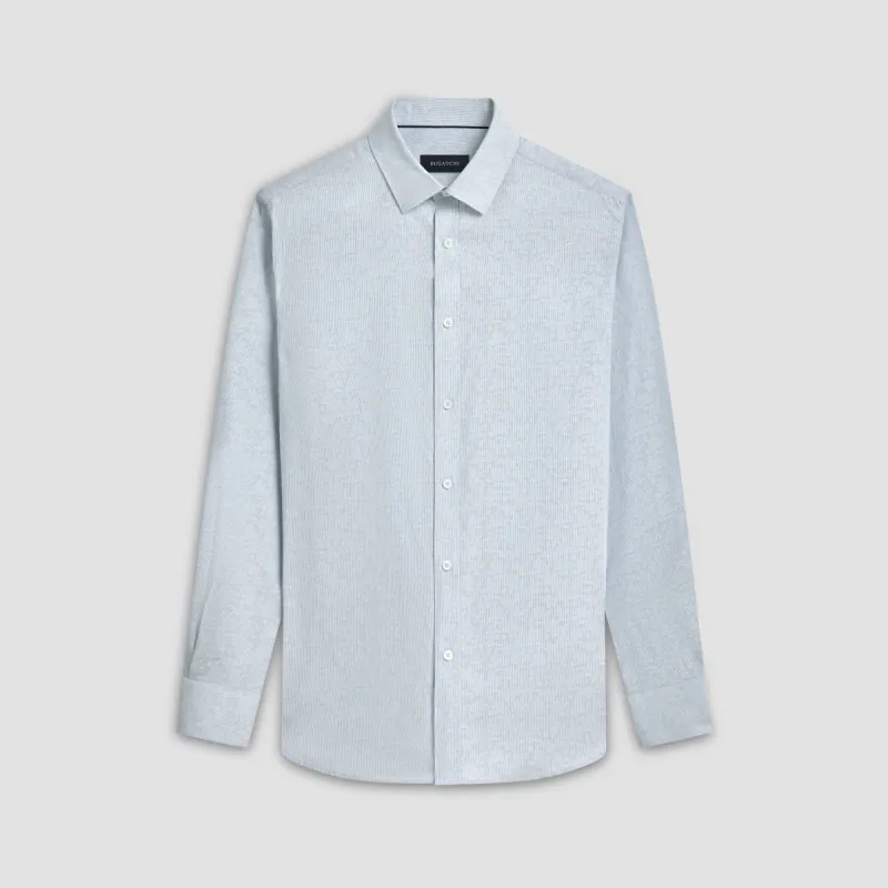 Julian Pin Stripe Floral Shirt sold by Bugatchi