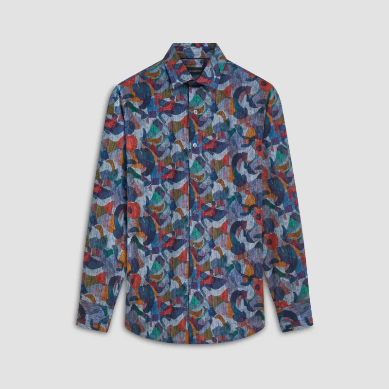 Julian Abstract Print Shirt sold by Bugatchi
