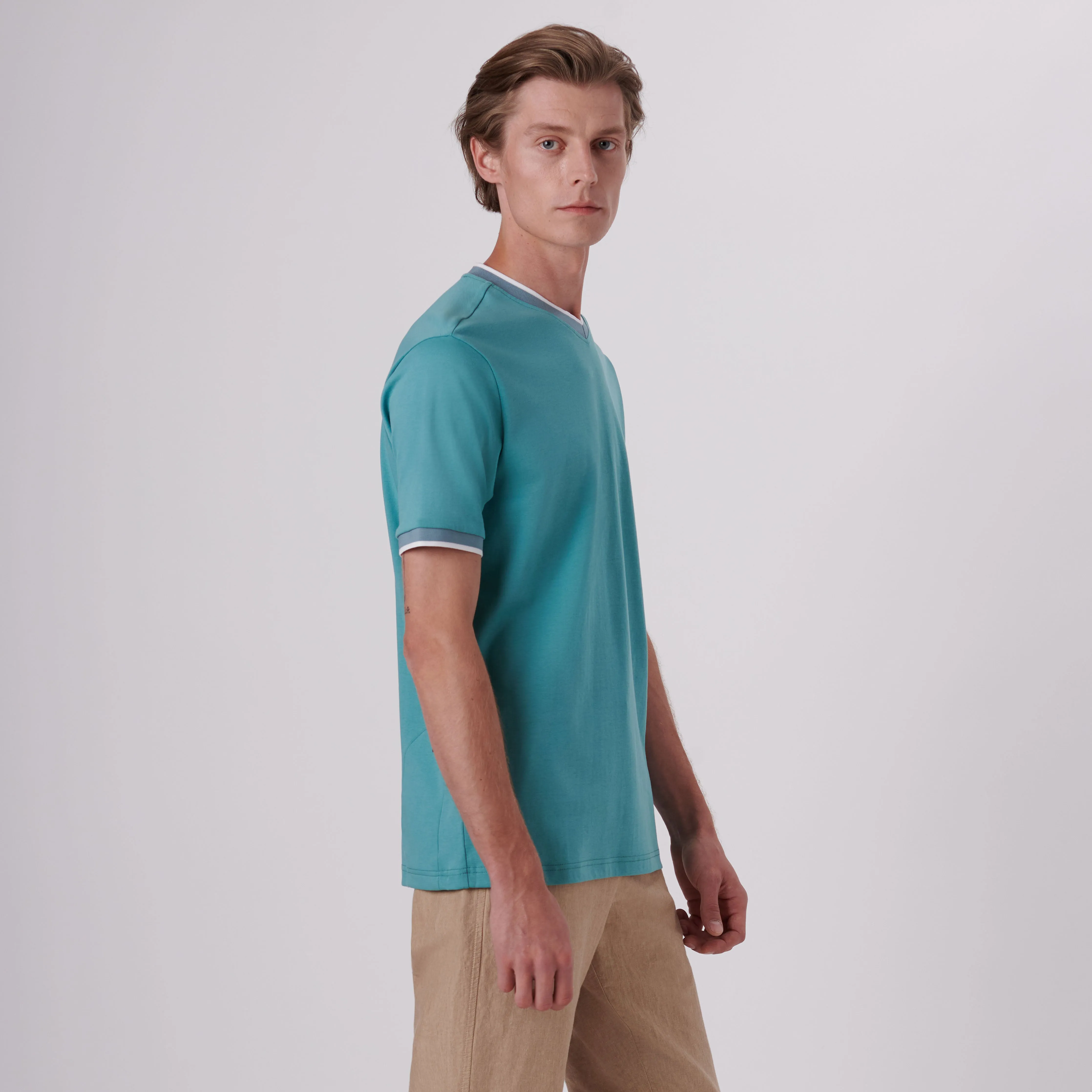 High V-Neck T-Shirt sold by Bugatchi product image thumbnail 3