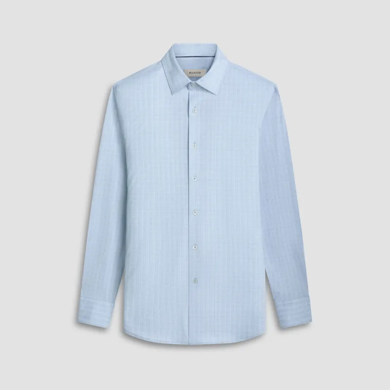 Jimmy Double Sided Plaid/Herringbone OoohCotton Shirt sold by Bugatchi
