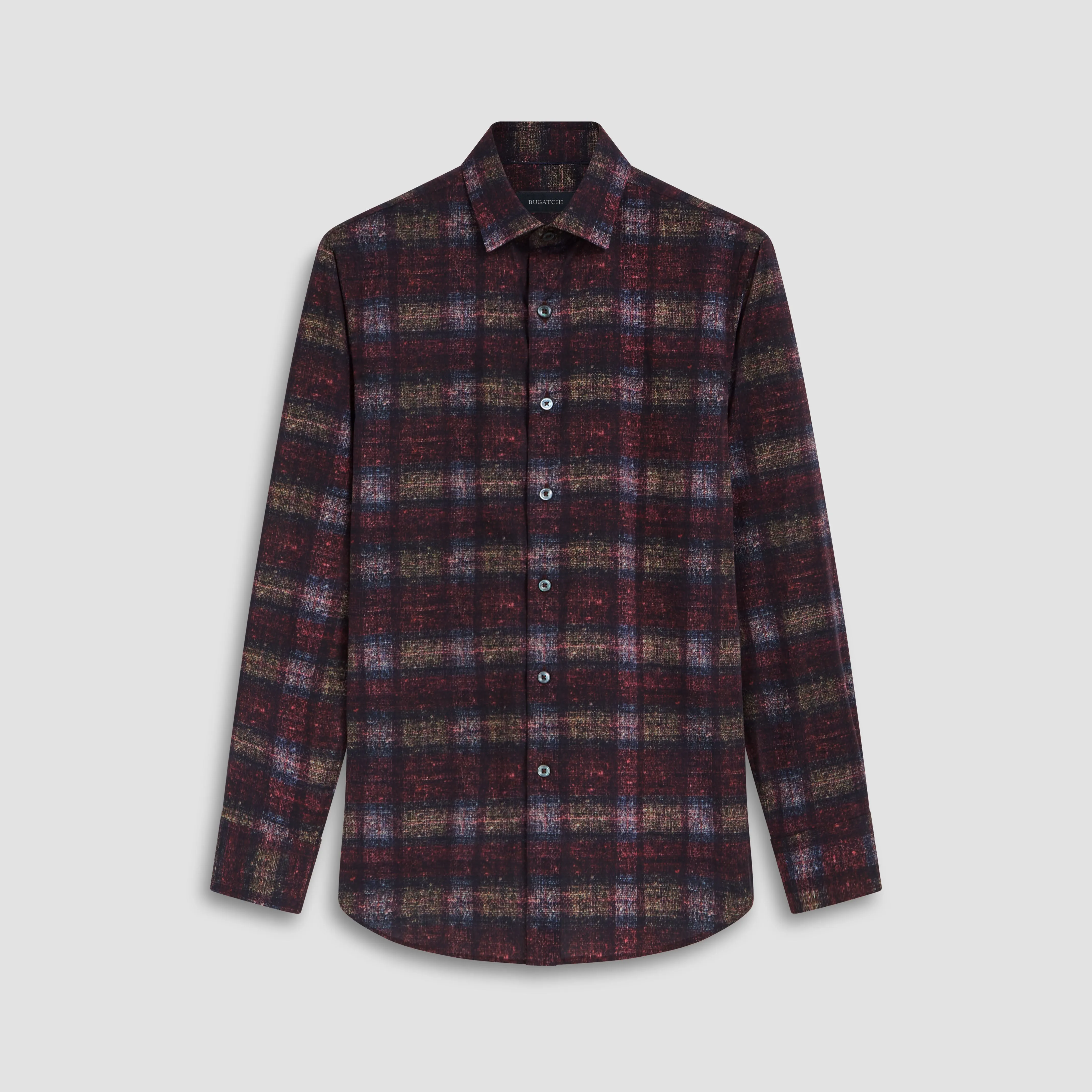 Julian Distressed Check Shirt sold by Bugatchi