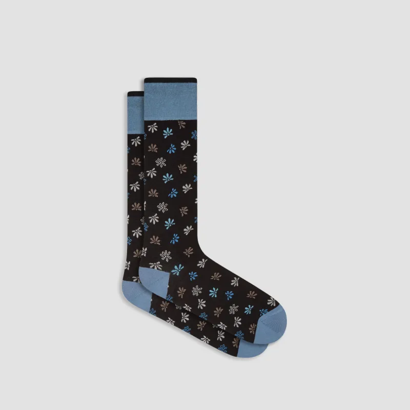 Abstract Mid-Calf Socks sold by Bugatchi