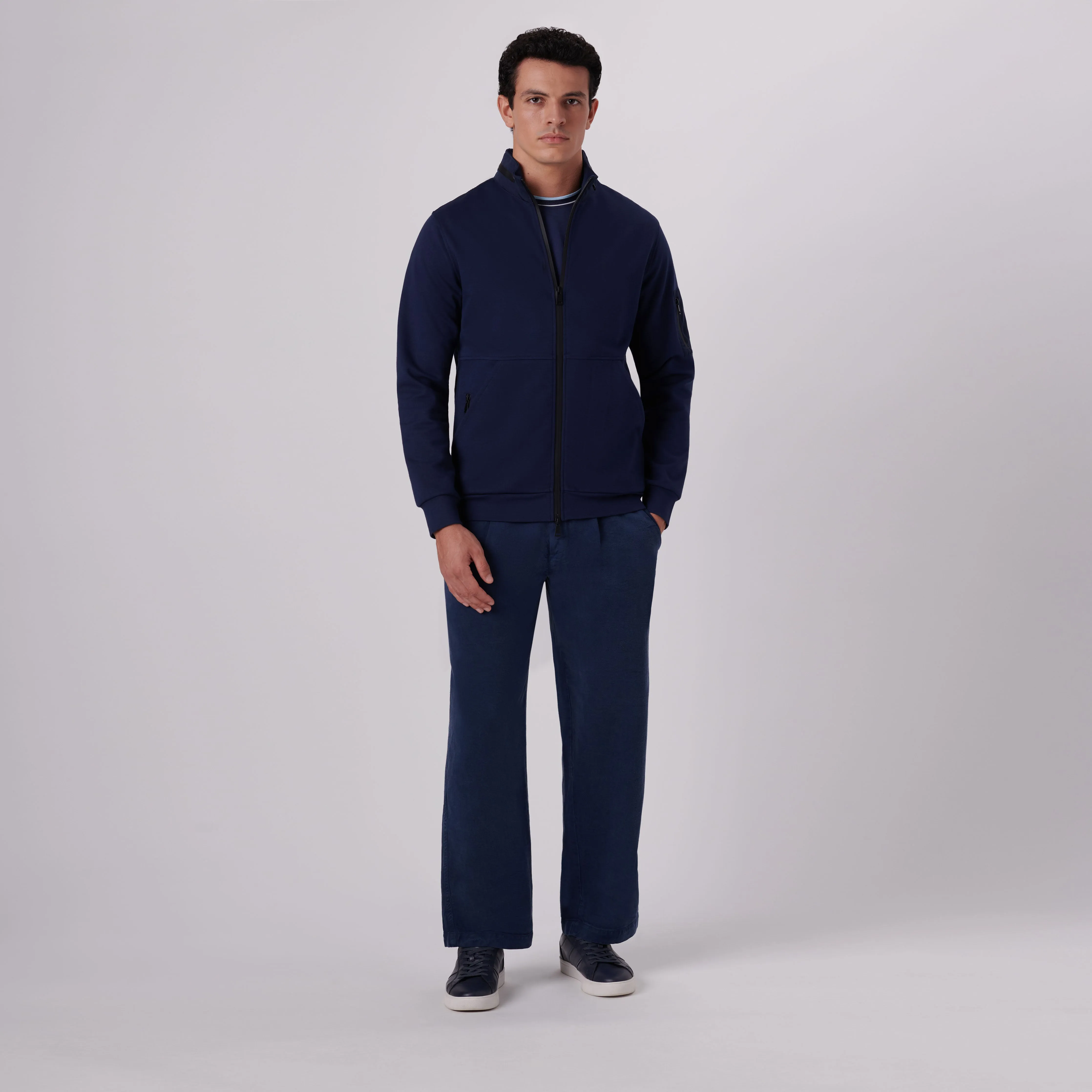 Mock Neck Jacket With Stow-Away Hood sold by Bugatchi product image thumbnail 5