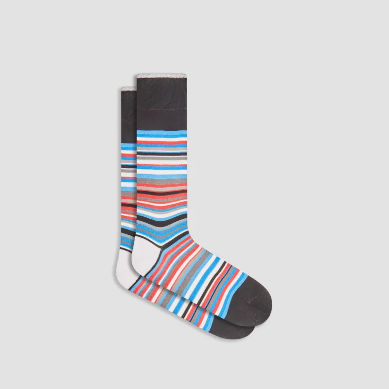 Striped Mid-Calf Socks sold by Bugatchi