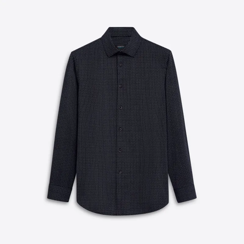 JAMES Chalk Stripe OoohCotton Shirt sold by Bugatchi
